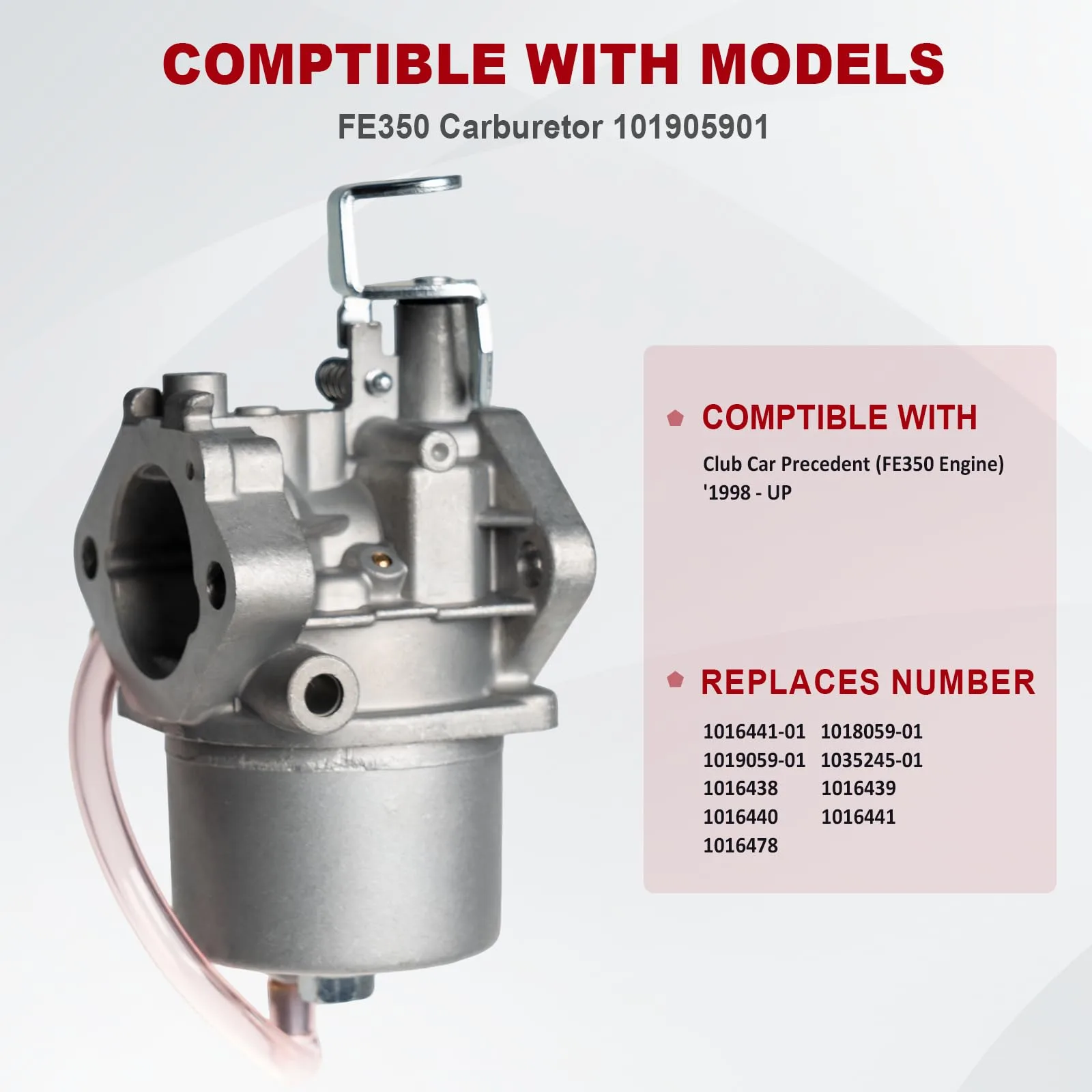 HZLXQHZL FE350 Carburetor for Club Car Golf Carts image 3