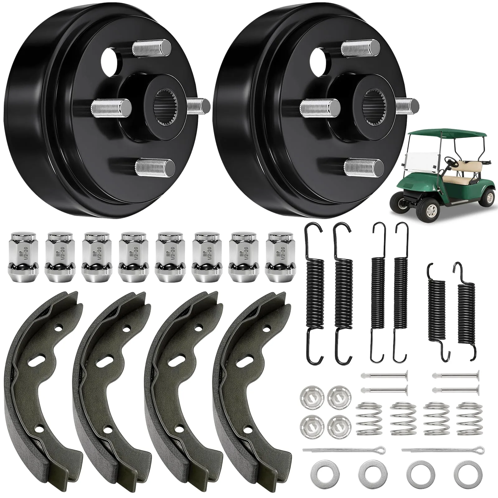 Cartalia TXTBDA39 Brake Drum Kit for E-Z-GO TXT