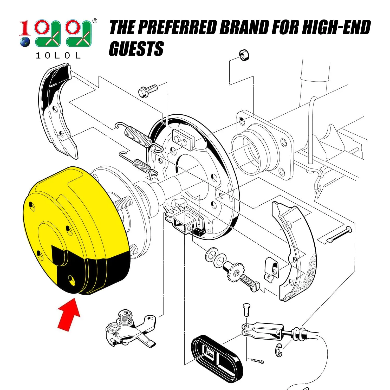 Club Car DS & Precedent Rear Brake Drum 5333618872 image 2