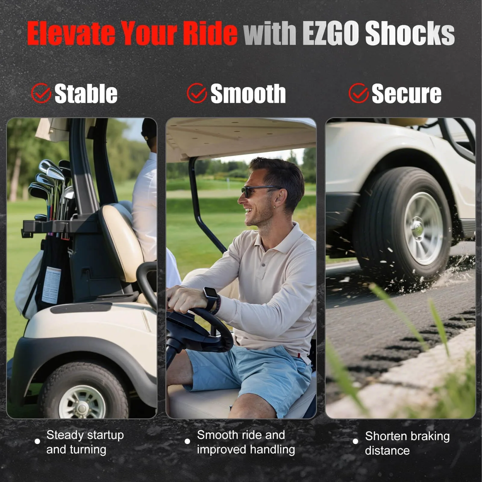 LEAPGOMAX SK003 Shocks for E-Z-GO TXT Medalist image 4
