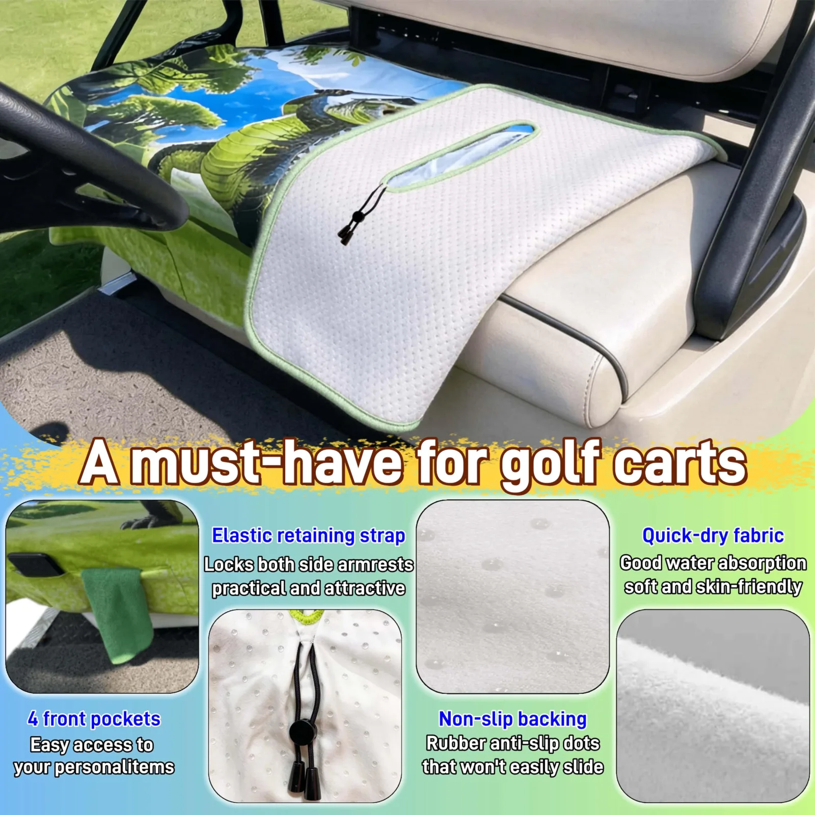 WUKO HUNT Golf Cart Seat Cover WK-ST0001 image 3