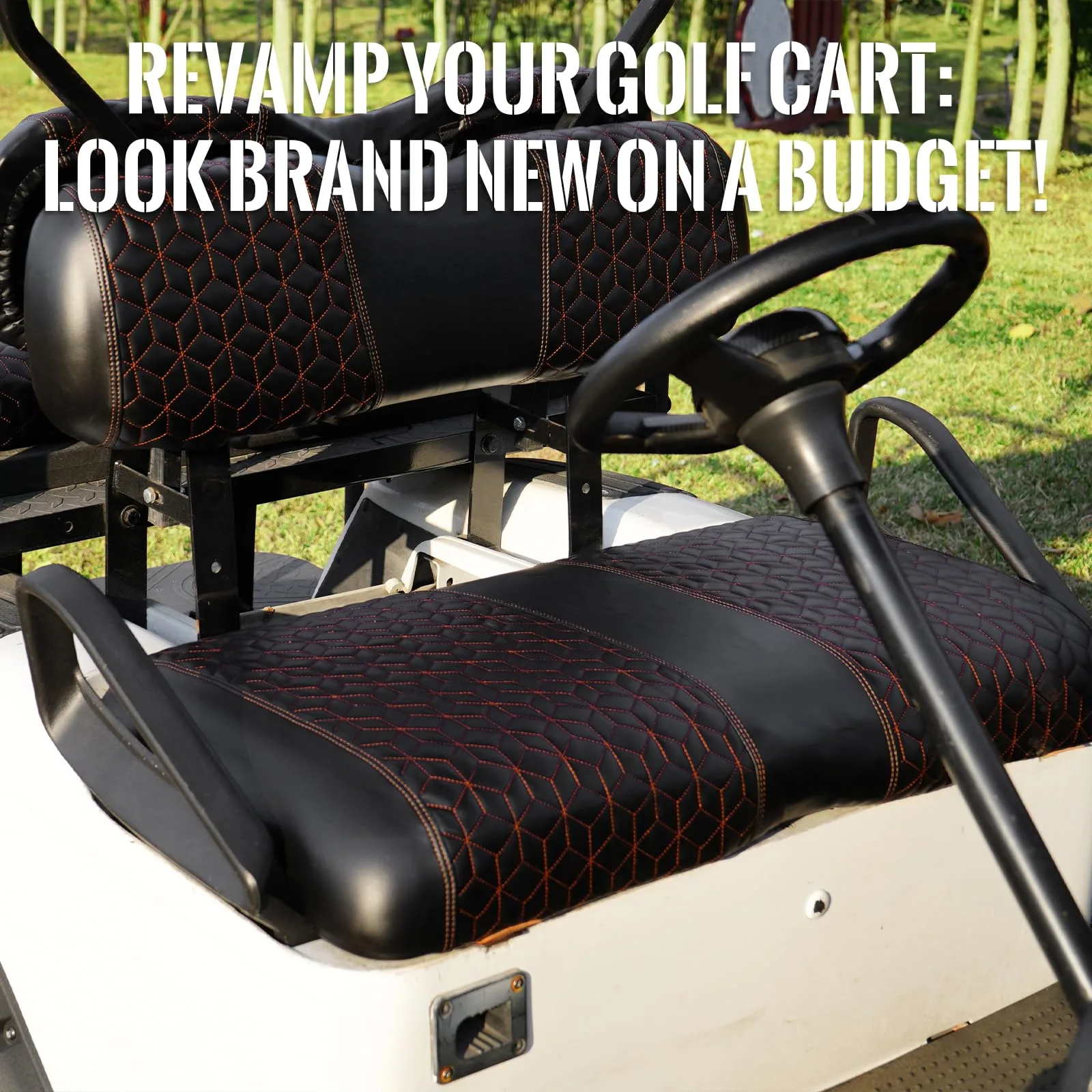 SAMXOMAP E-Z-GO TXT Front Seat Covers 1994-2013 image 3