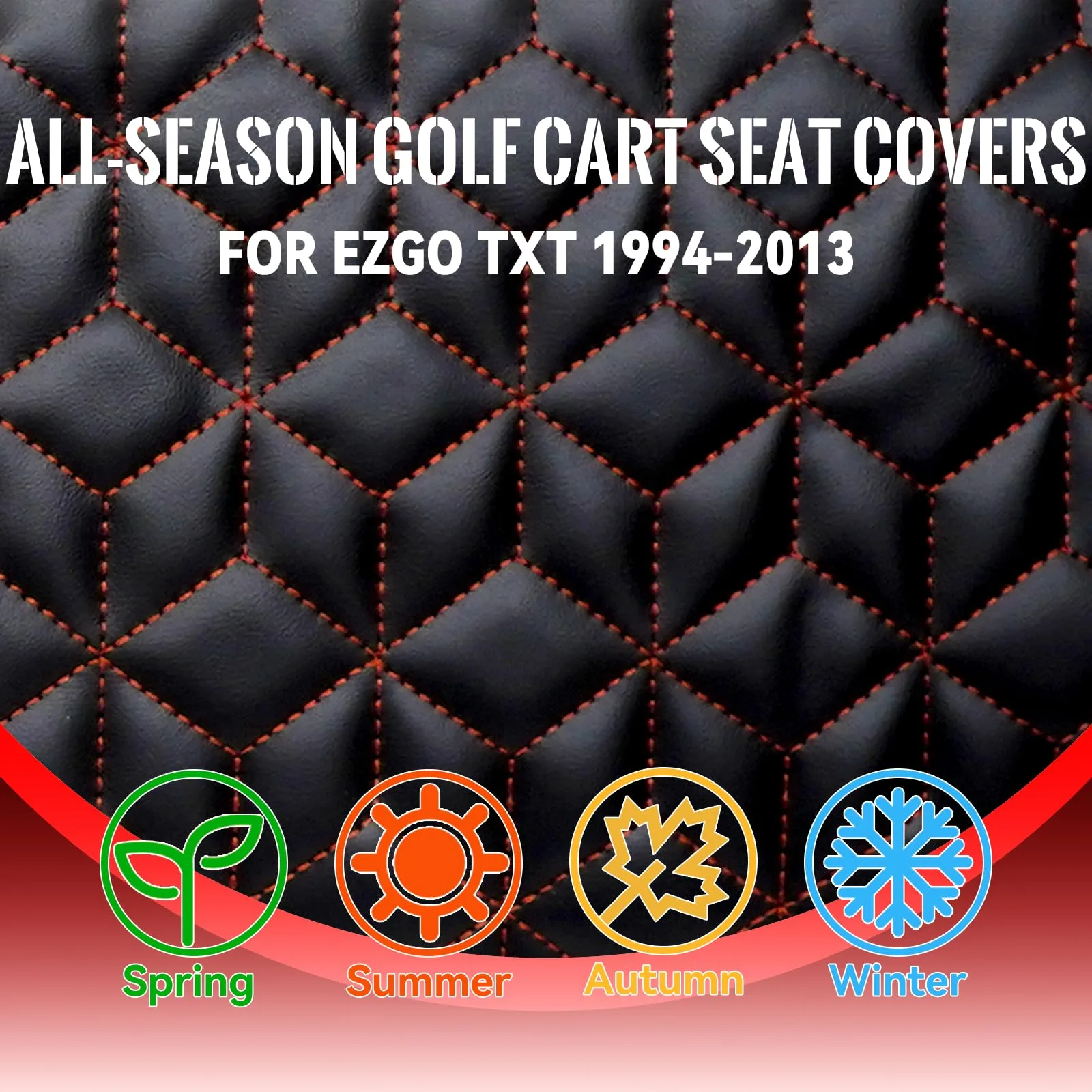 SAMXOMAP E-Z-GO TXT Front Seat Covers 1994-2013 image 4
