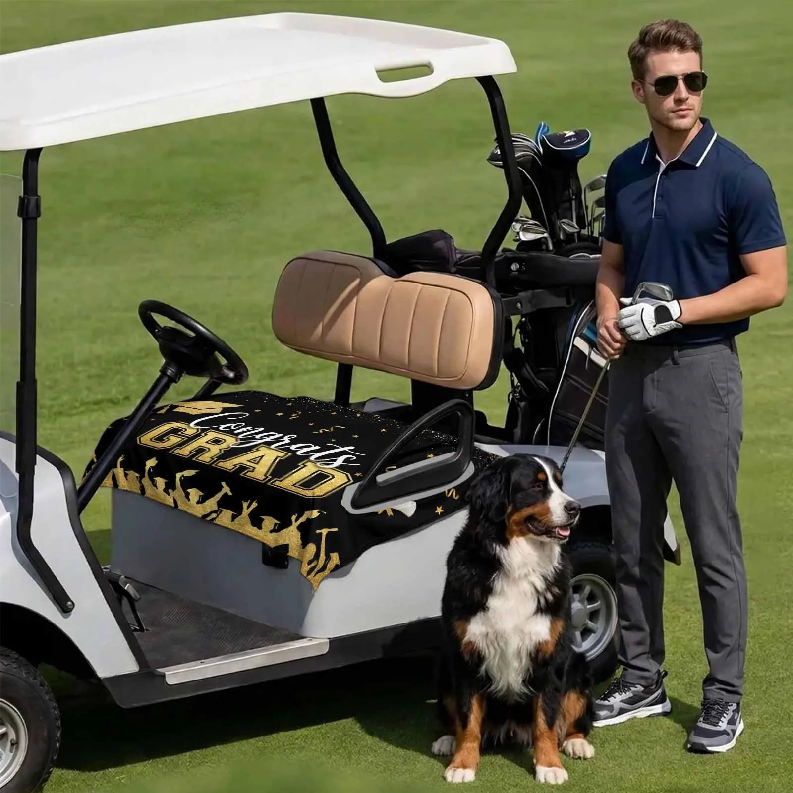 DecorLovee Golf Cart Seat Cover, 51 x 31-Inch Microfiber image 3