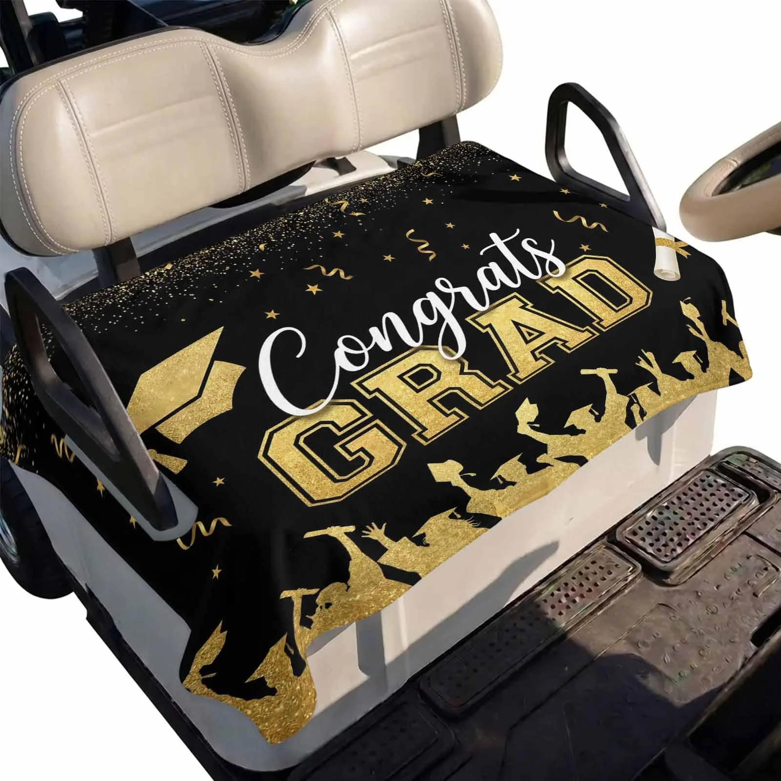 DecorLovee Golf Cart Seat Cover, 51 x 31-Inch Microfiber
