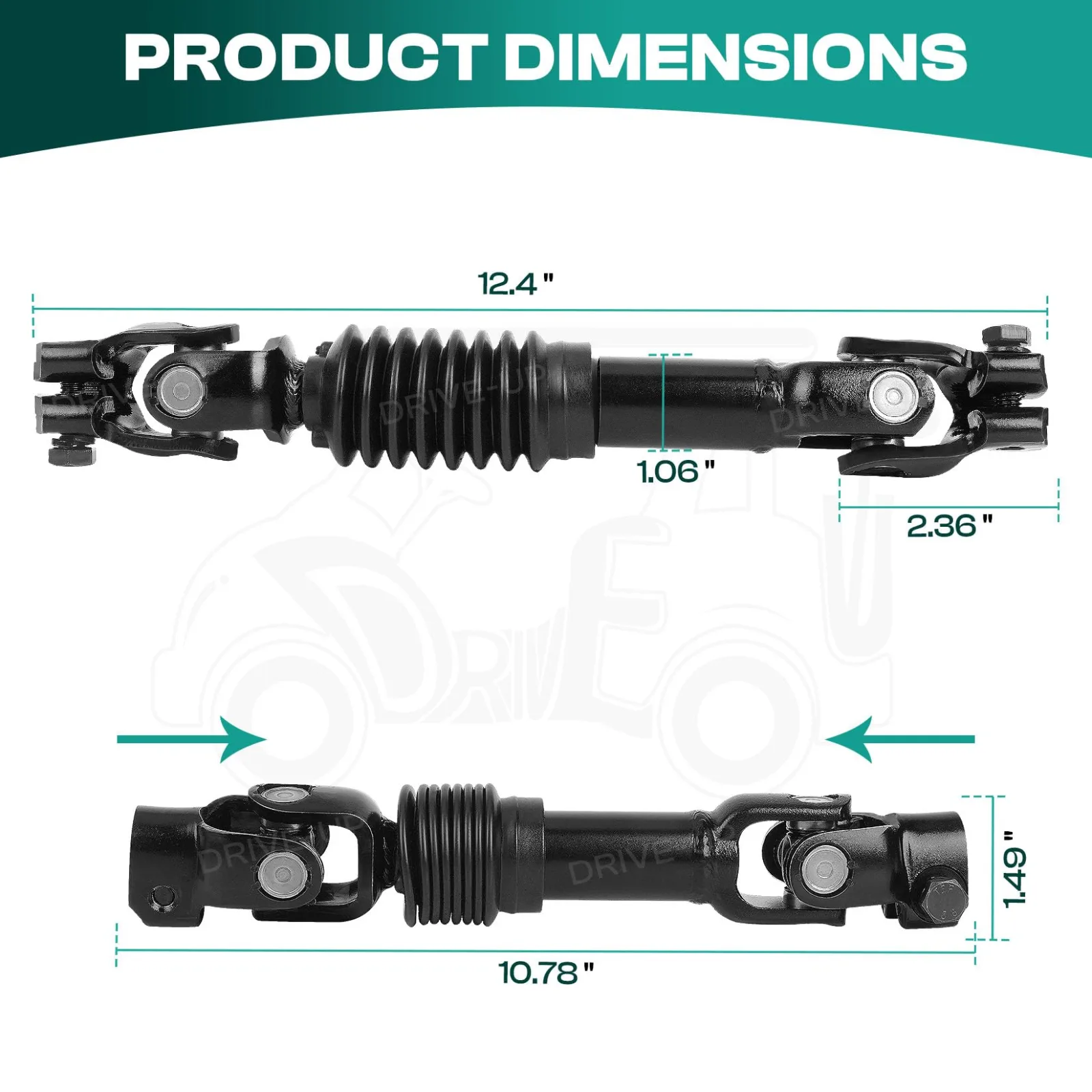 DRIVE UP Steering Shaft Assembly for E-Z-GO TXT | DU00142 image 4