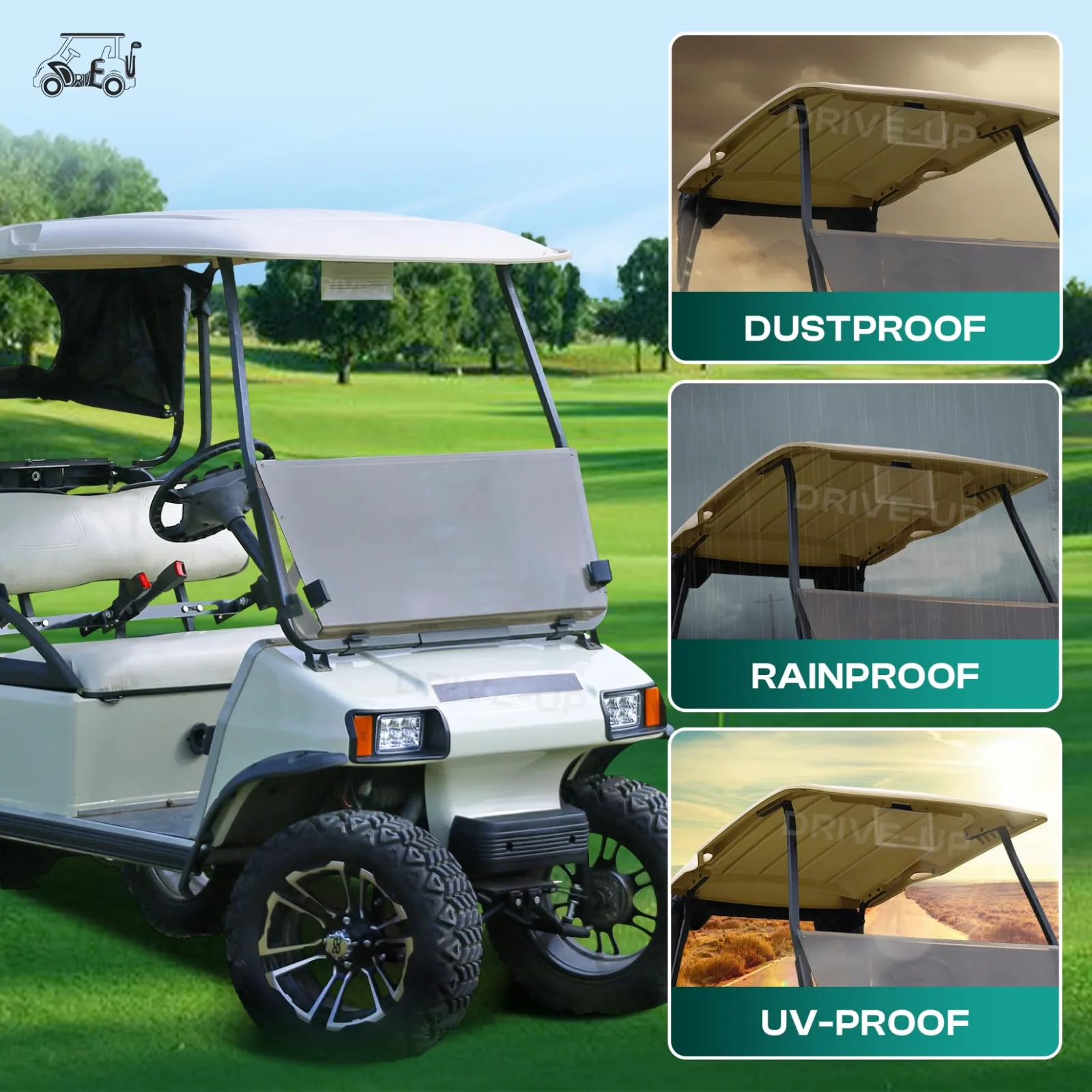 DRIVE UP Transparent Hinged Message Holder DU00178 for Club Car image 2