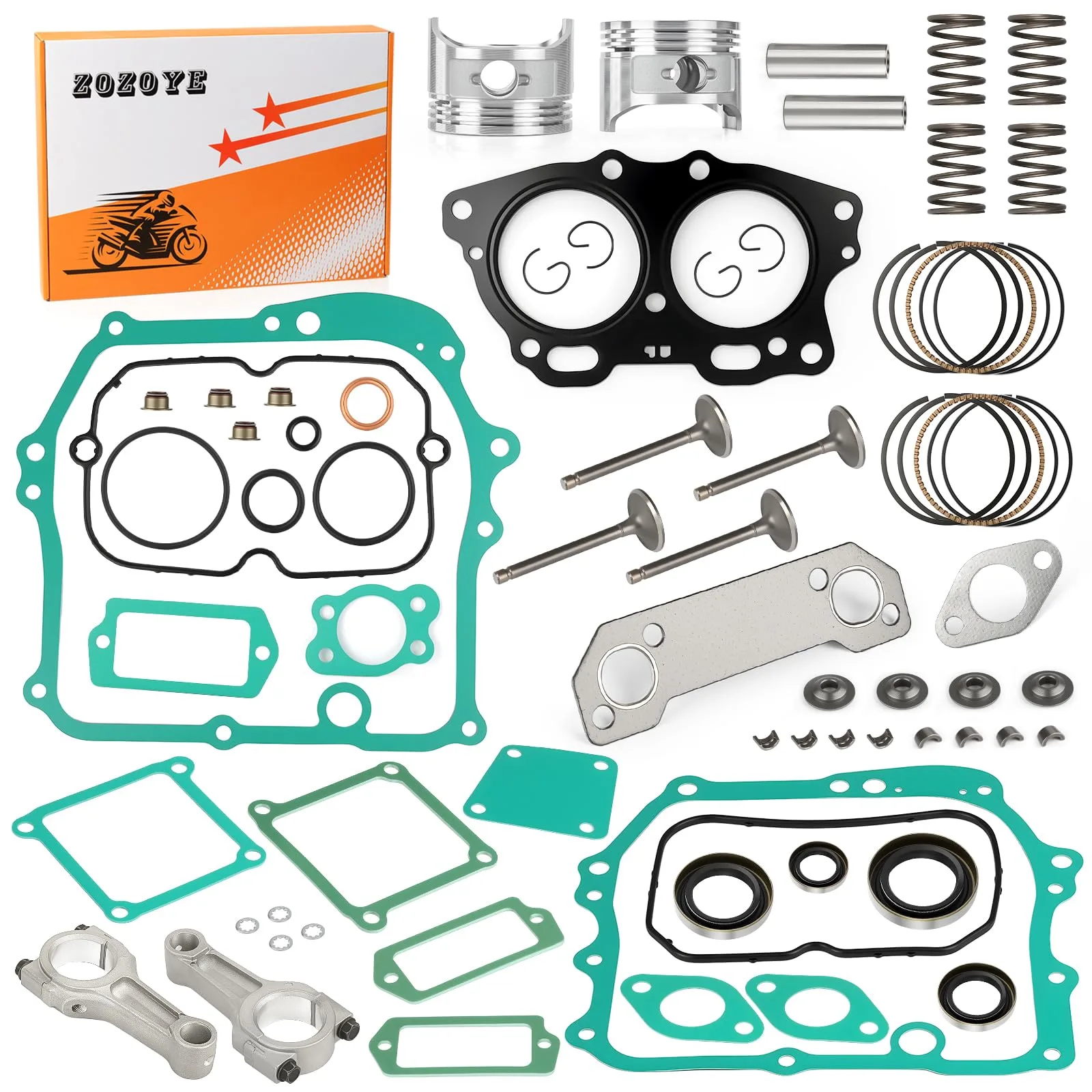 zozoye 0.25 mm Top-End Rebuild Kit for E-Z-GO 295cc