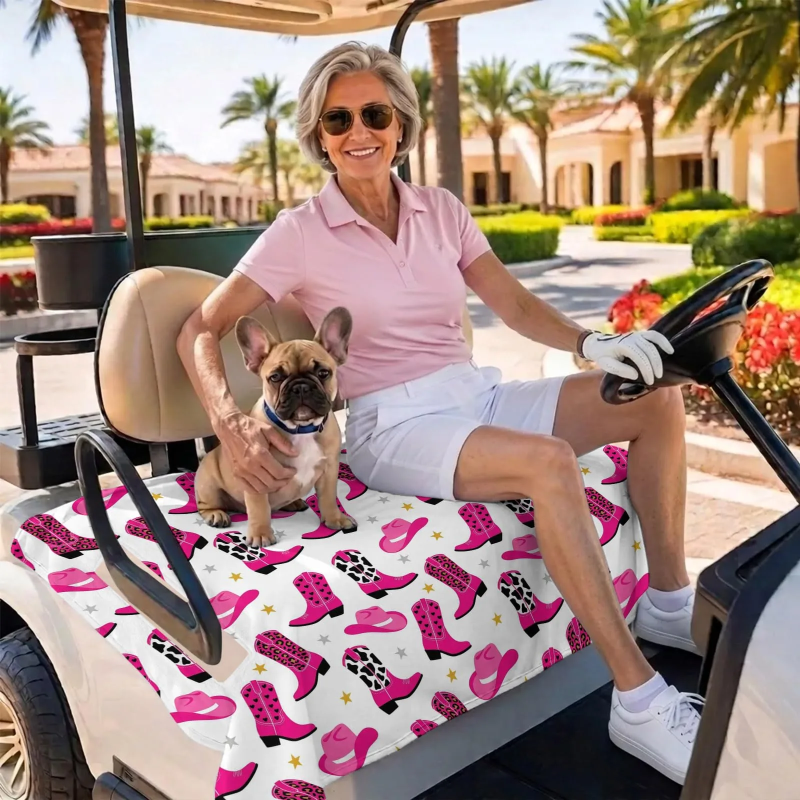 BEMIGO 2-Seat Golf Cart Seat Cover, 51 x 31 Inches image 3