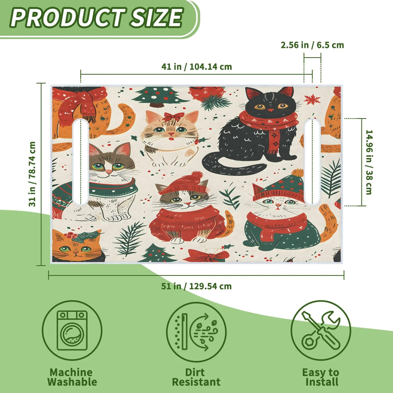 Tiveruda Golf Cart Seat Cover for Double Seats, 51 x 31 in image 2
