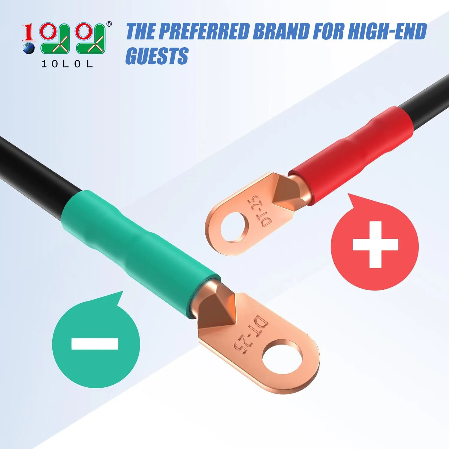 10L0L F54-A Battery Cables for 48V Club Car Precedent image 2
