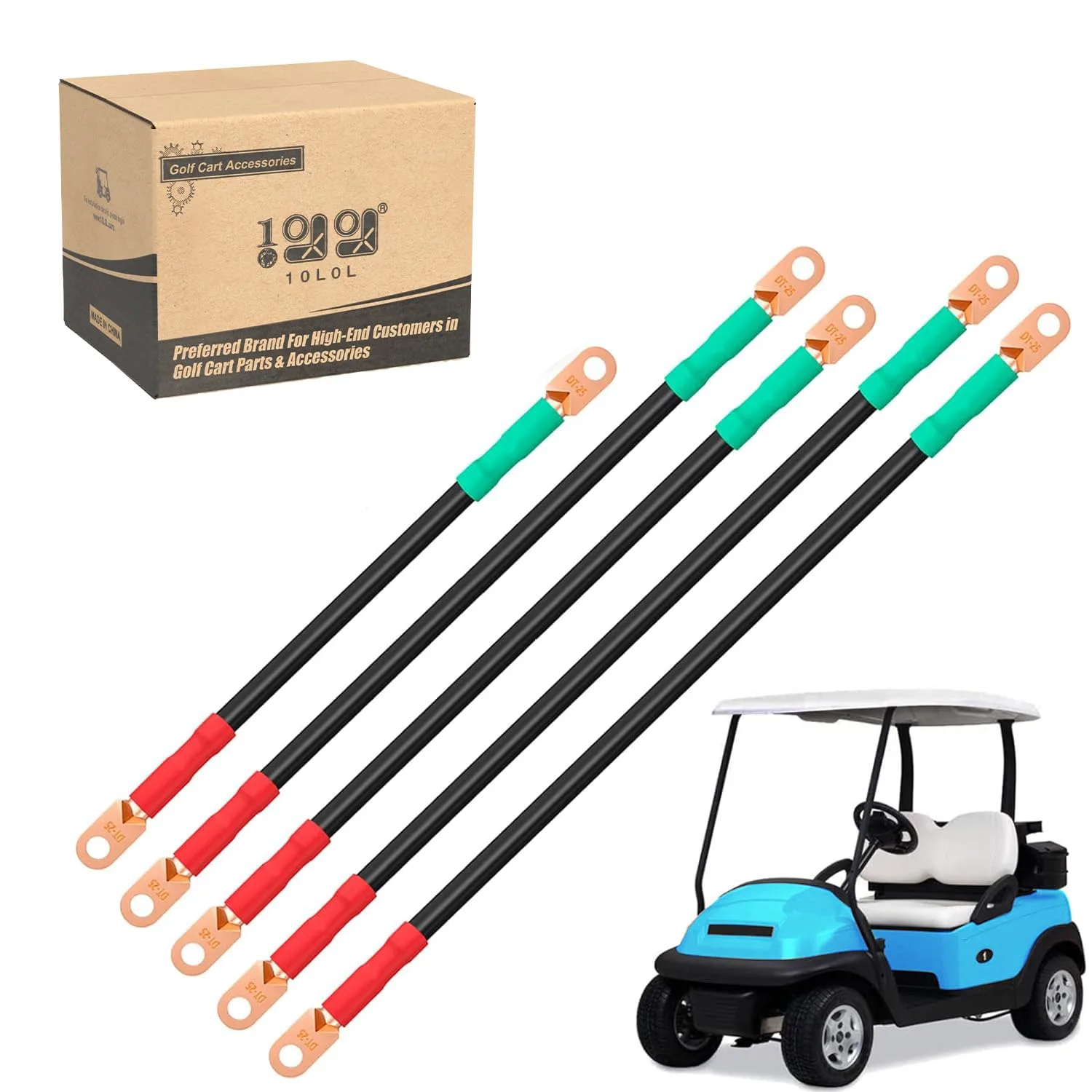 10L0L F54-A Battery Cables for 48V Club Car Precedent