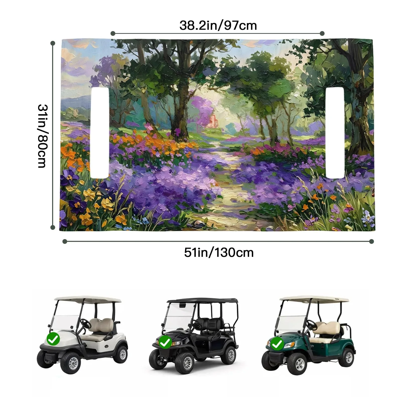 Trosturdspn Golf Cart Seat Towel Blanket 51 x 31-Inch image 2