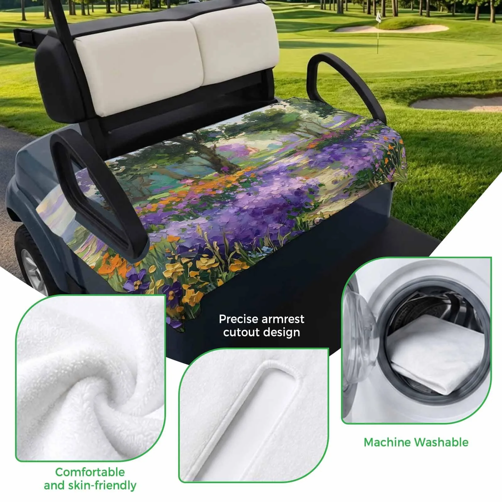 Trosturdspn Golf Cart Seat Towel Blanket 51 x 31-Inch image 3