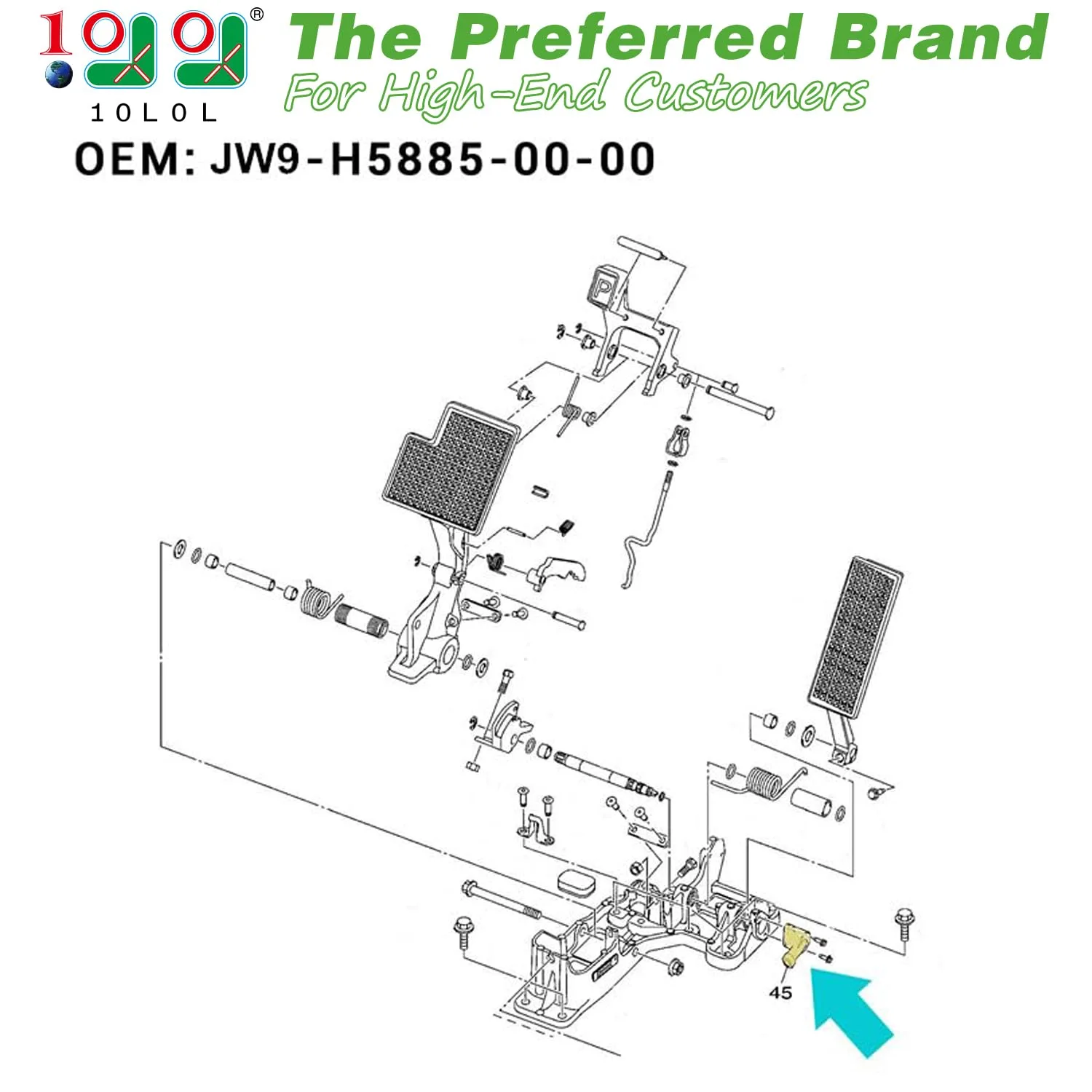 10L0L Throttle Position Sensor for Yamaha G29 and Drive 3 image 2