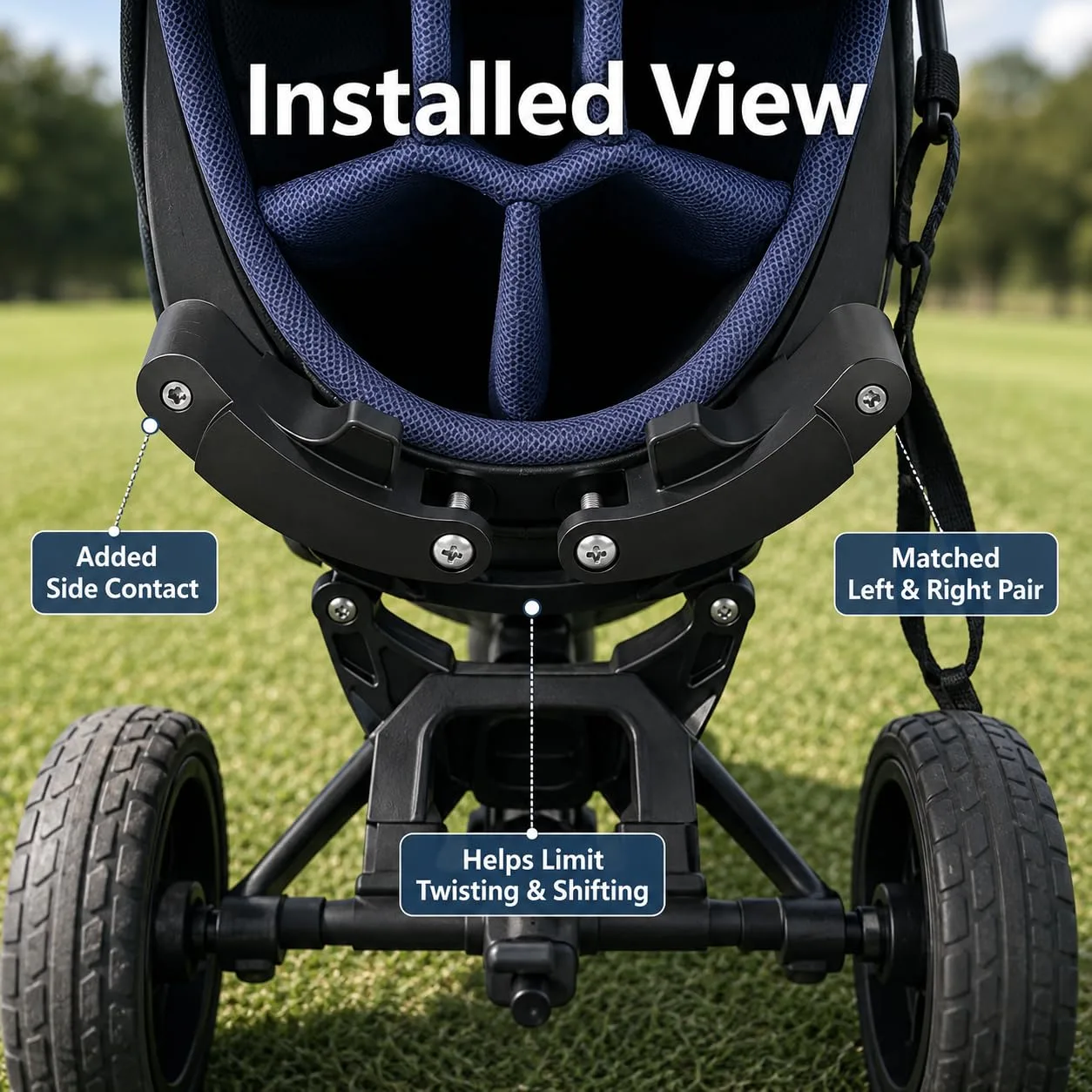 POKMJHG Golf Bag Stabilizer Adapters for MGI Zip Navigator AT image 4