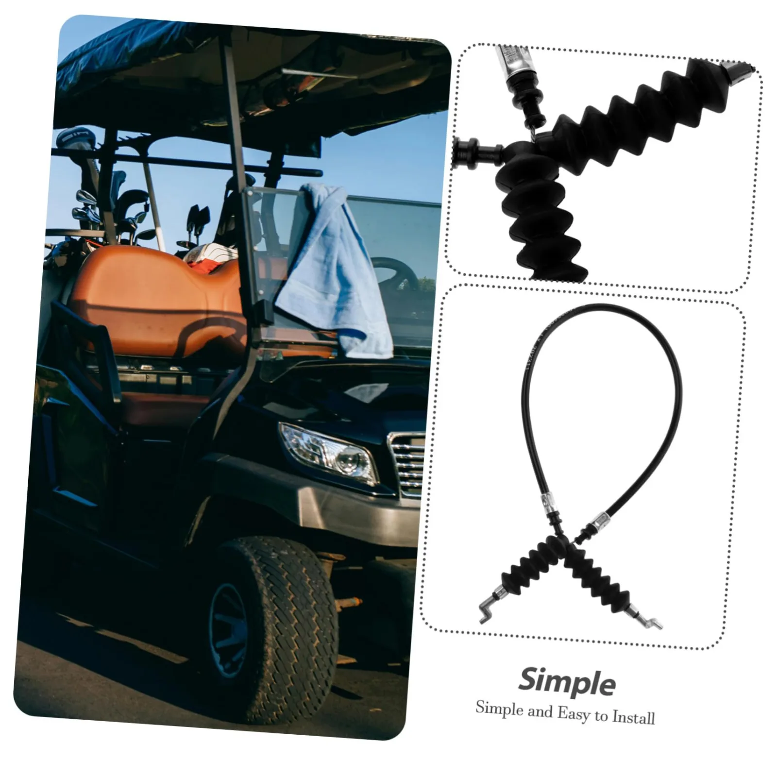 Toddmomy Club Car Golf Cart Throttle Cable 21CDA818KZV519U71UEV97K image 3