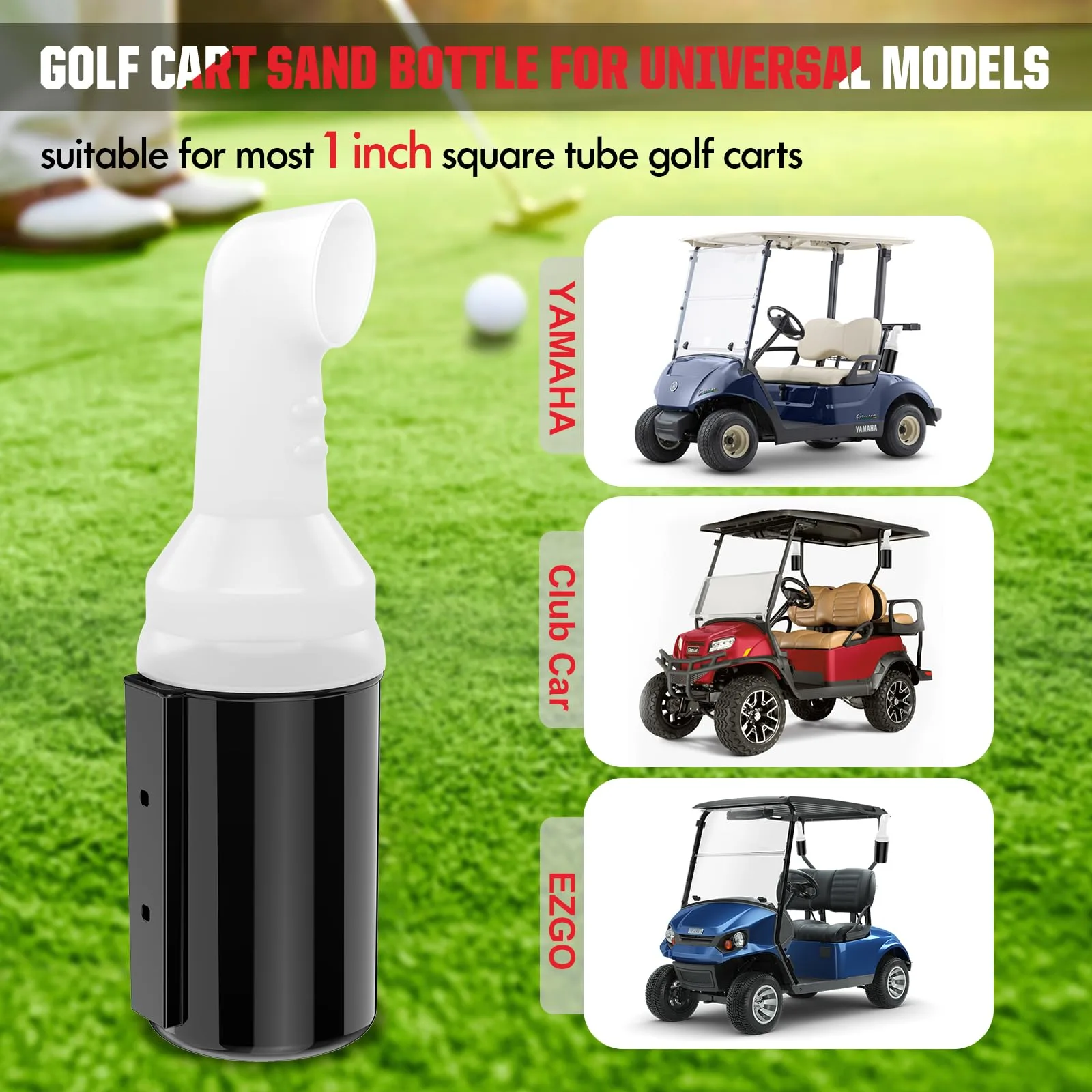 VYYOKMU Golf Cart Sand Bottle Set with No-Drill Holder image 2