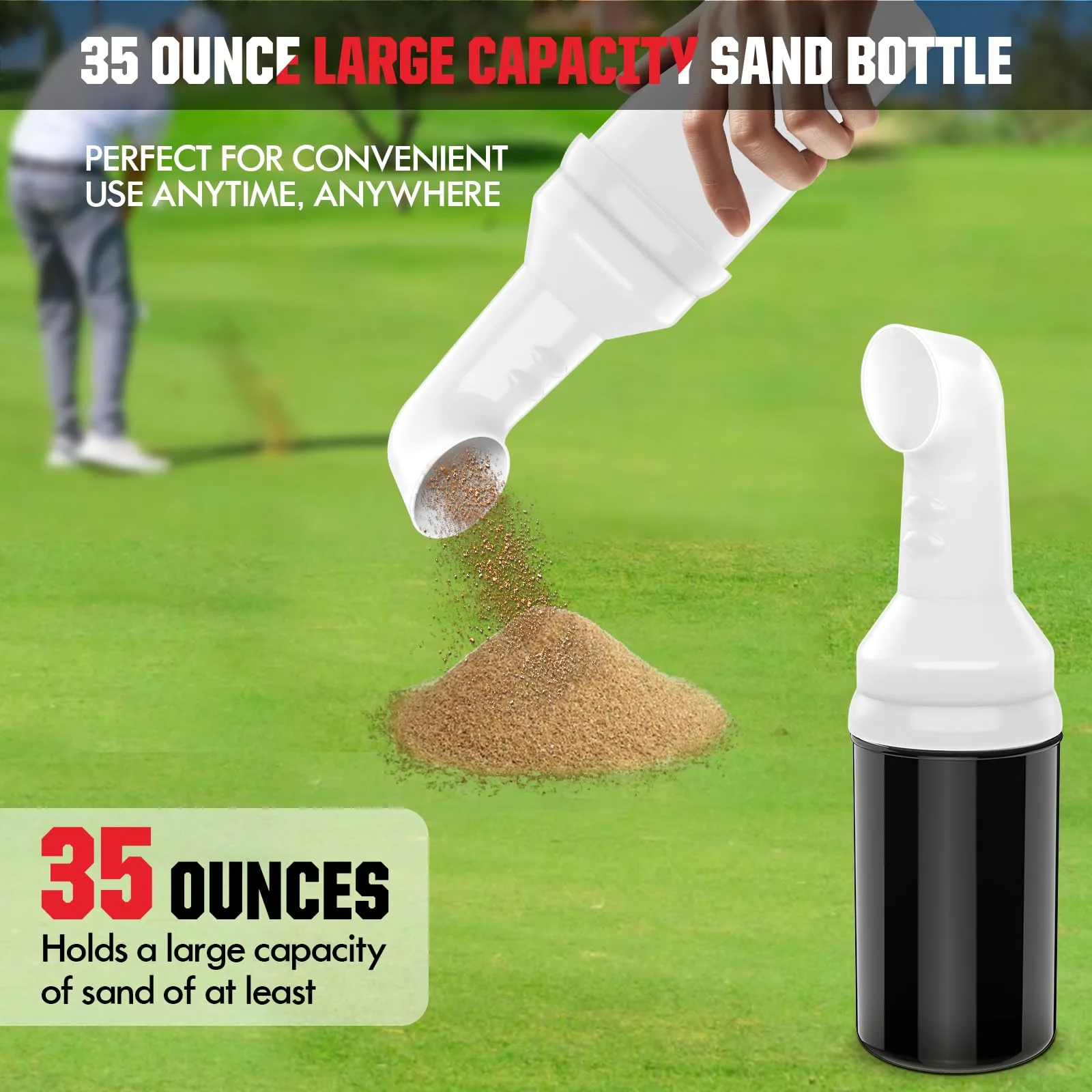 VYYOKMU Golf Cart Sand Bottle Set with No-Drill Holder image 3