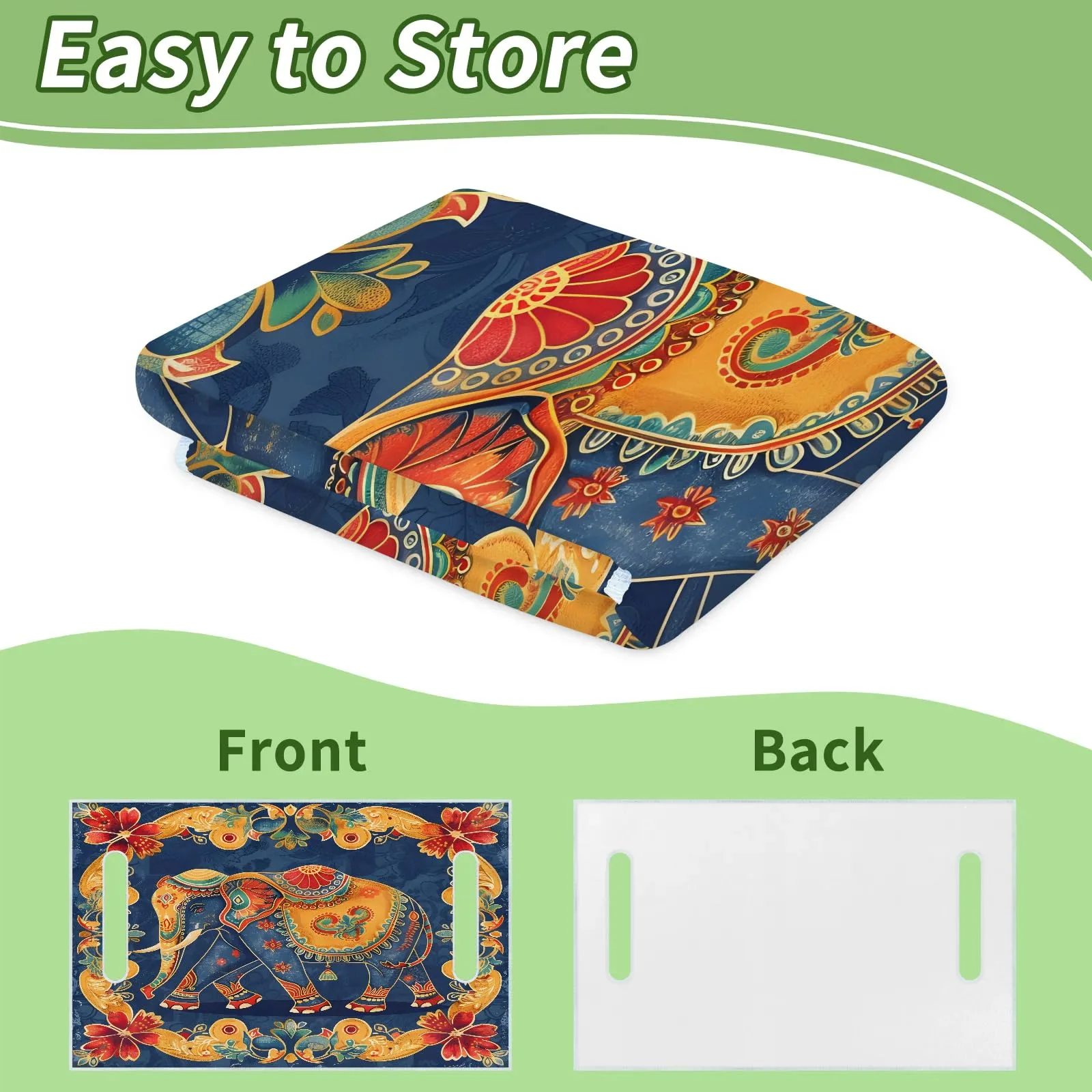 Tiveruda Floral Golf Cart Seat Cover for Double Seats image 4