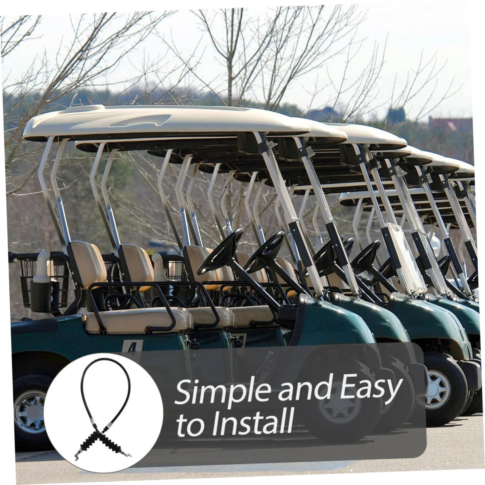 Happyyami Club Car Golf Cart Accelerator Cable image 4