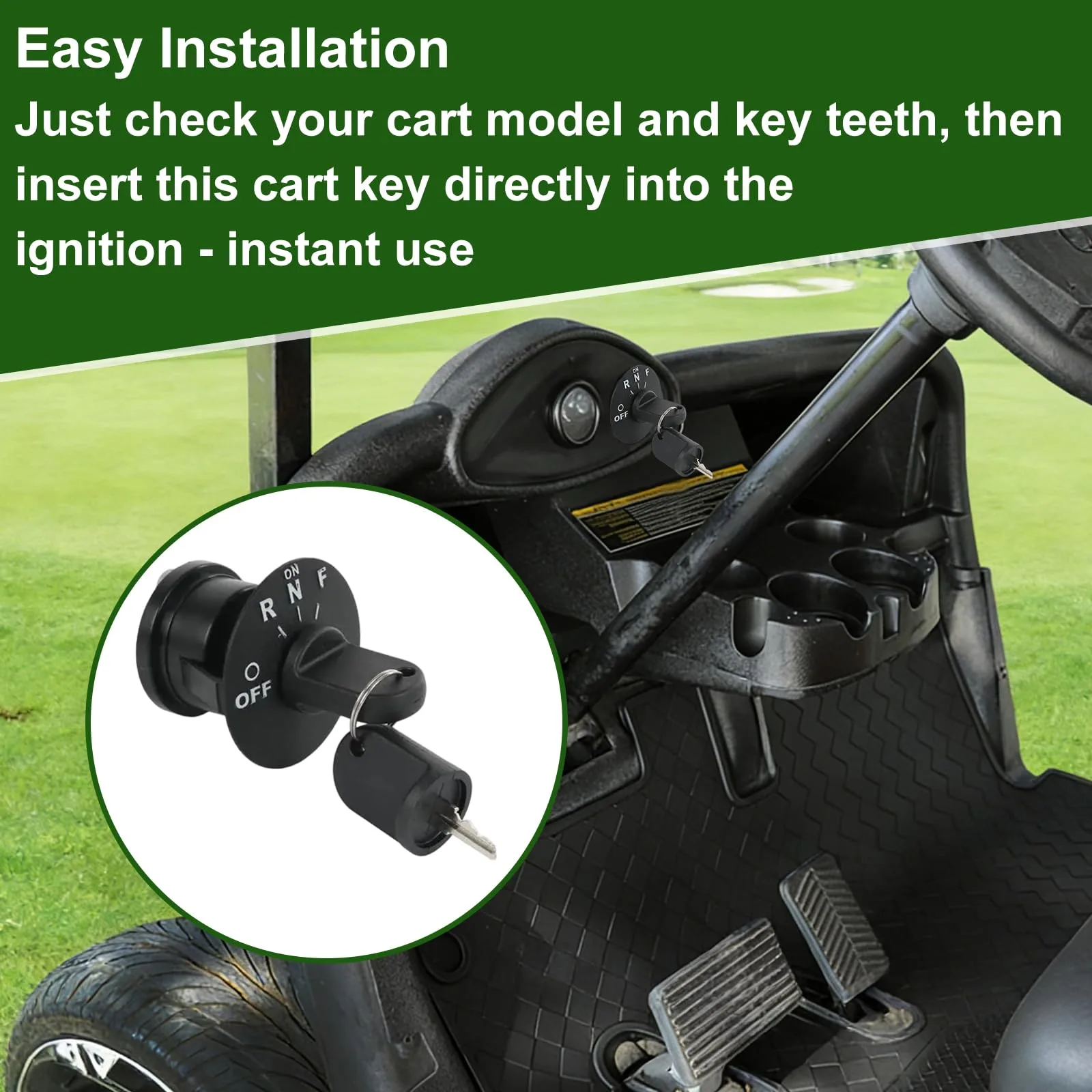 605946 Ignition Keys for E-Z-GO RXV Golf Carts image 4