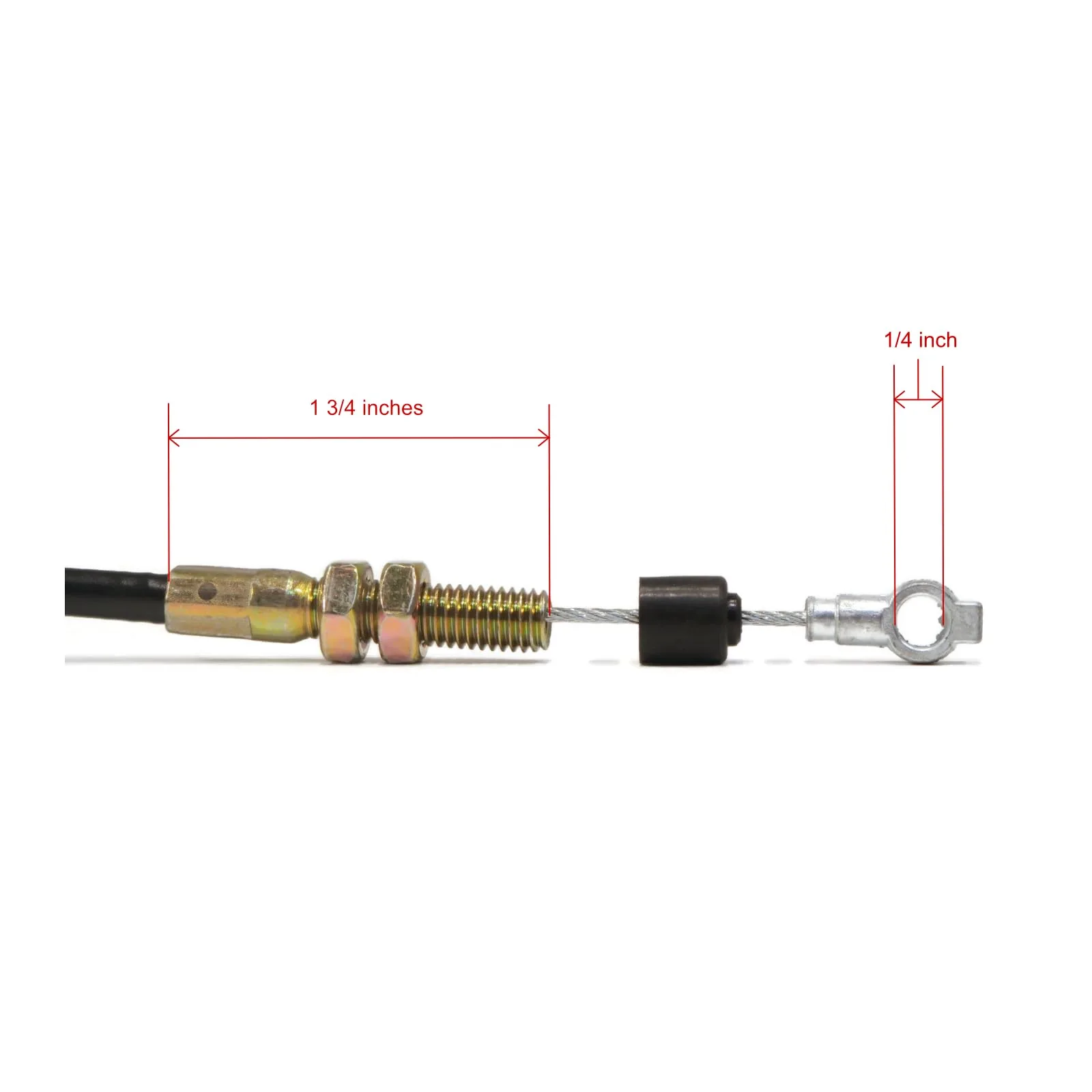 The ROP Shop Accelerator Cable 46-1/4" — 101369_7 for 1996–2005 E‑Z‑GO ST 350 / ST Sport image 2