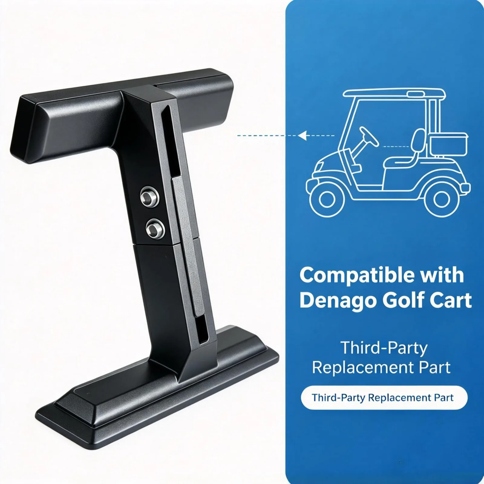 Generic Golf Cart Screen Mount for Denago Golf Carts image 3