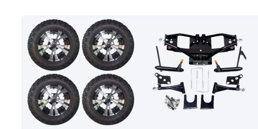 3G 6-Inch Lift Kit Combo for Club Car DS with 12-Inch Wheels