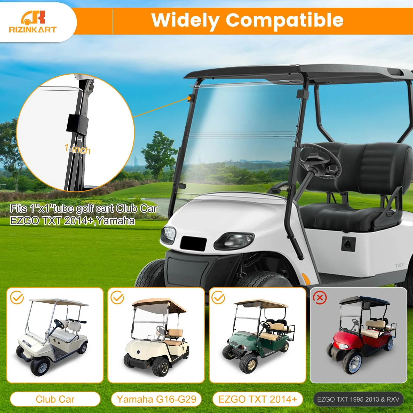 RIZINKART Golf Cart Windshield Retaining Clips image 2