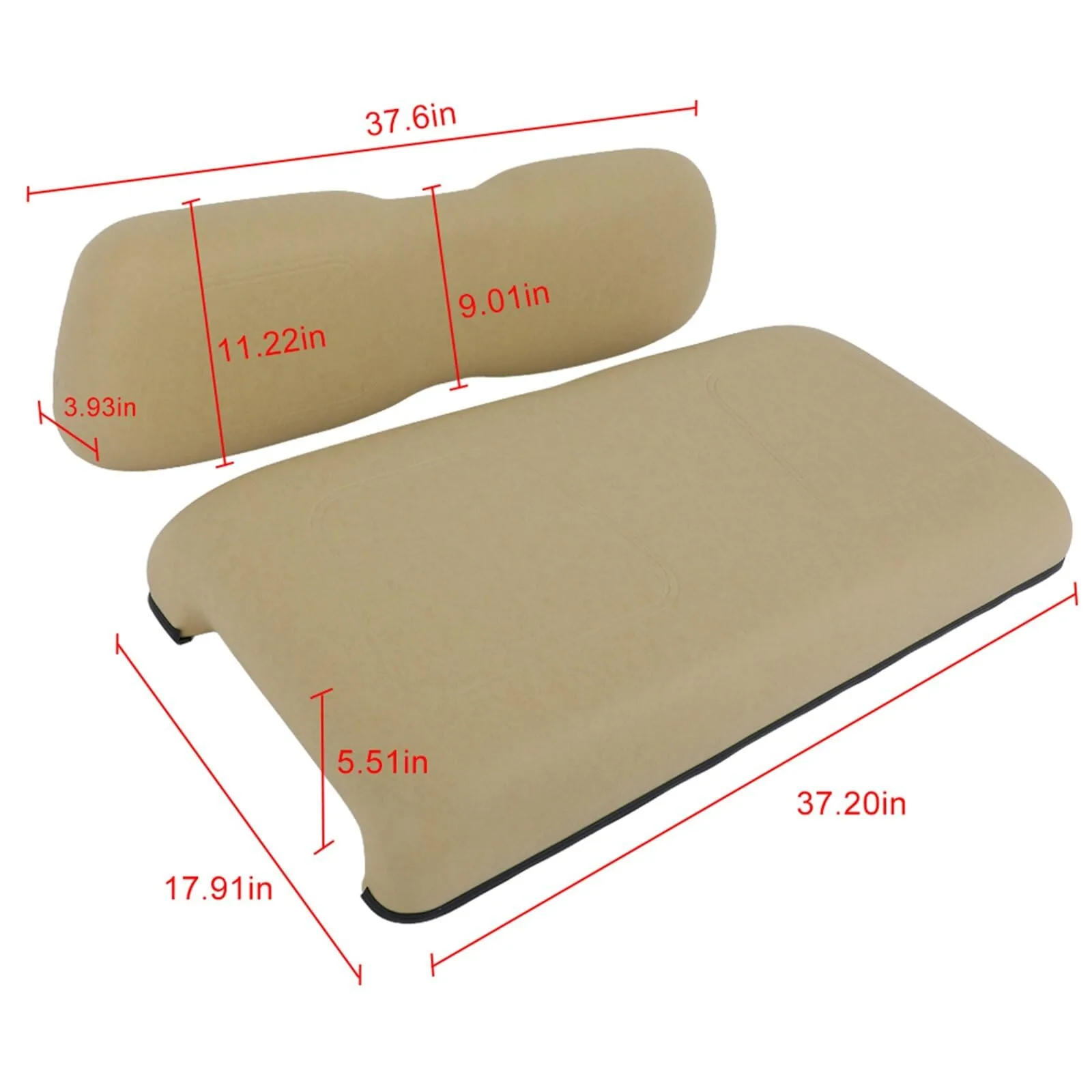 ECCPP Front Seat Cushion Set for Club Car DS image 4