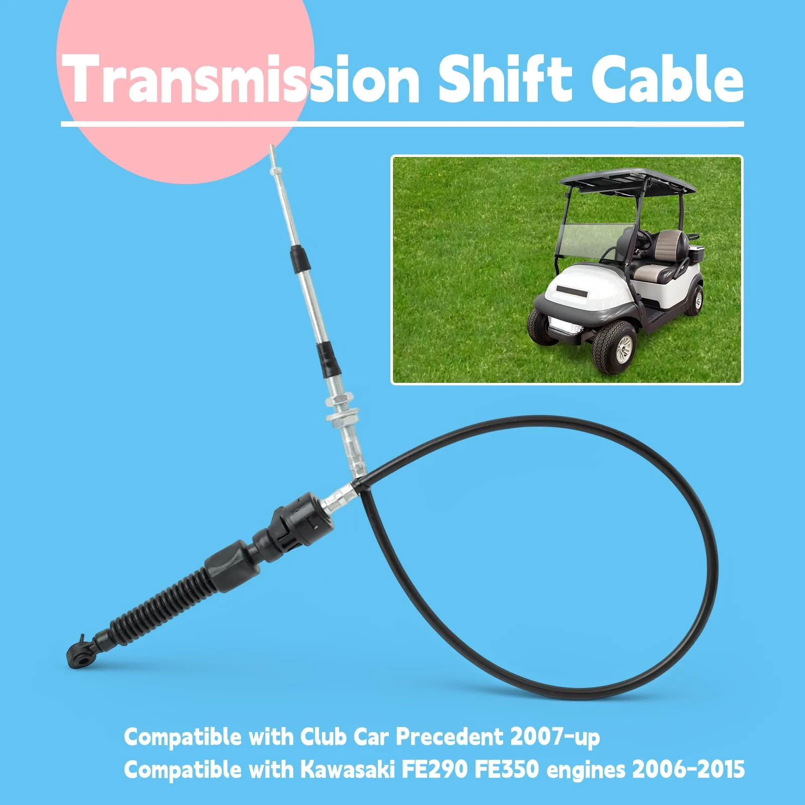 GLOXTED 103379601 Shift Cable for Club Car Precedent image 3