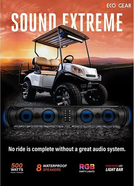ACED Parts 500W Golf Cart Soundbar with RGB Lights image 3