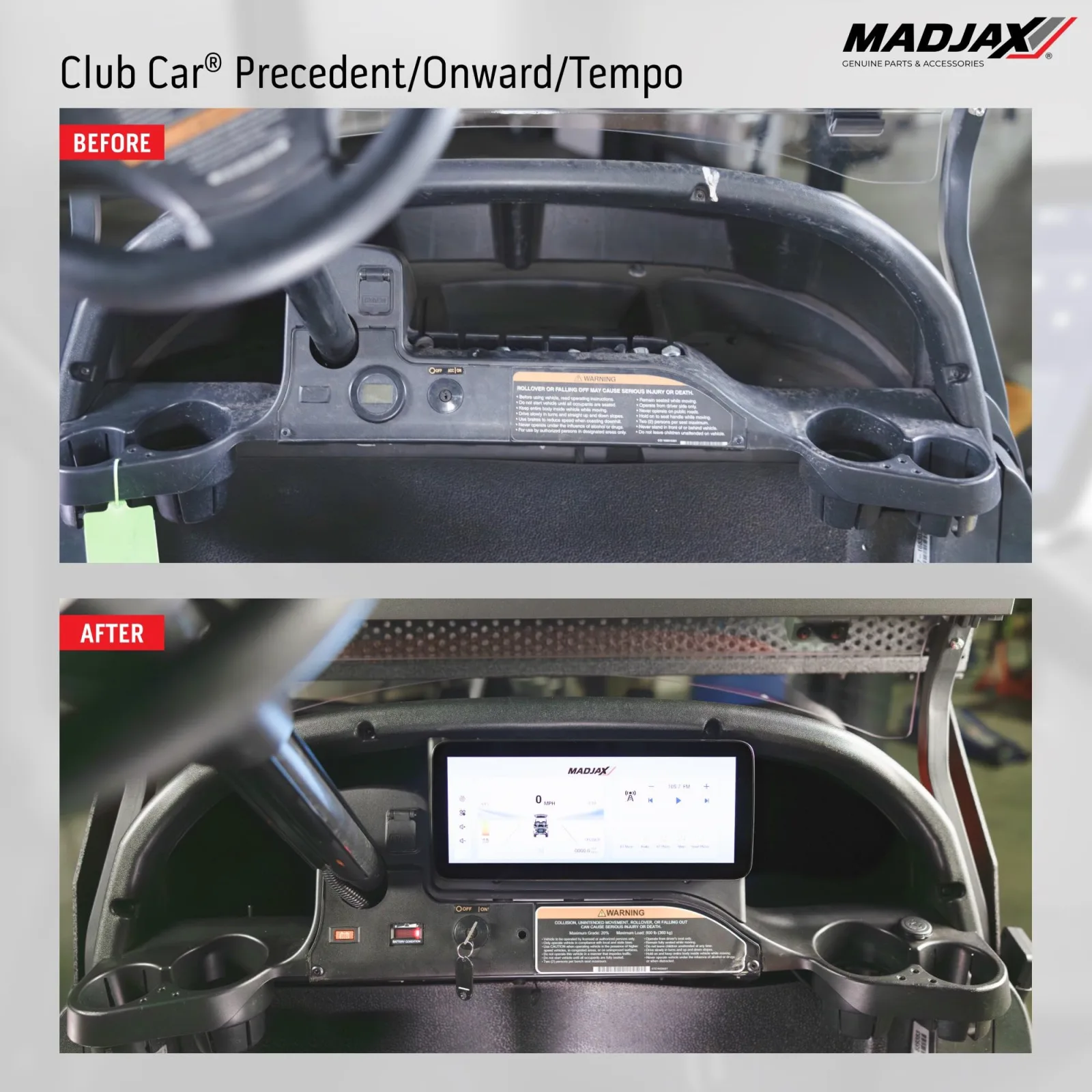 MadJax Kinect Touchscreen for Club Car Precedent, Onward & Tempo image 4