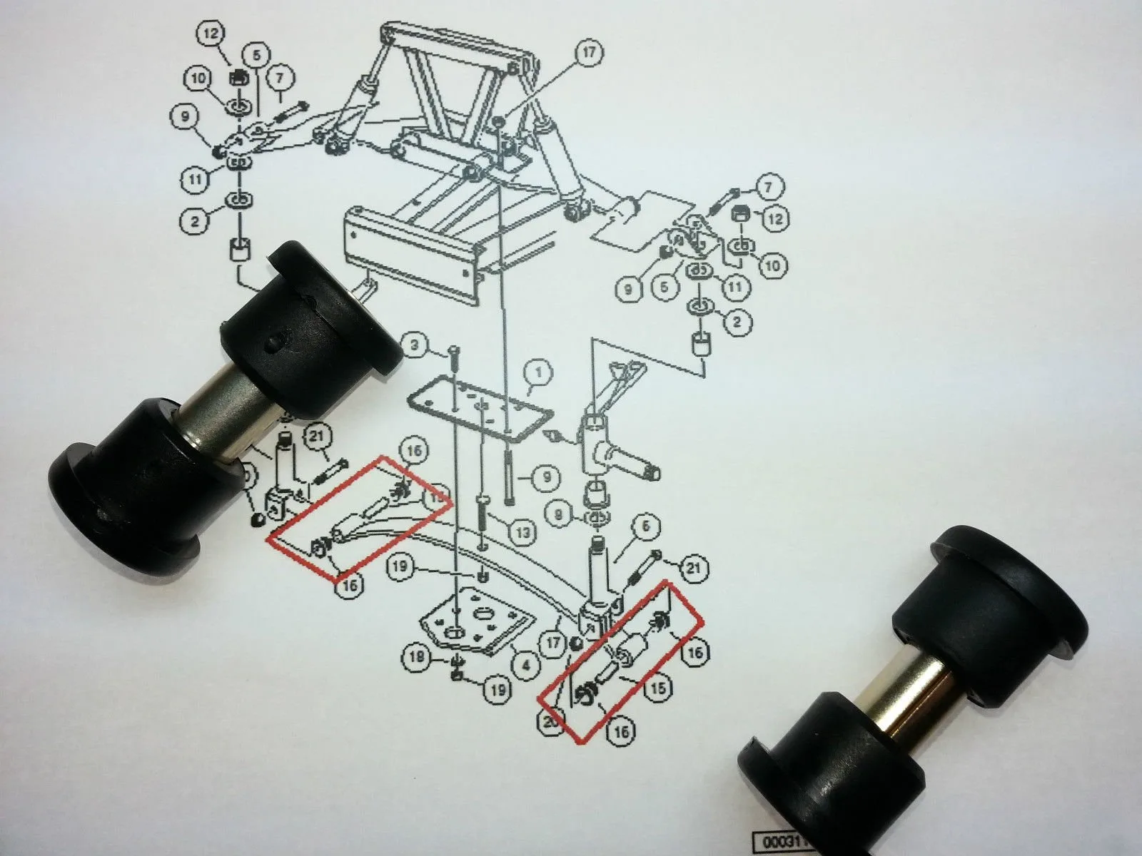 Club Car DS Suspension Bushing and Sleeve Kit