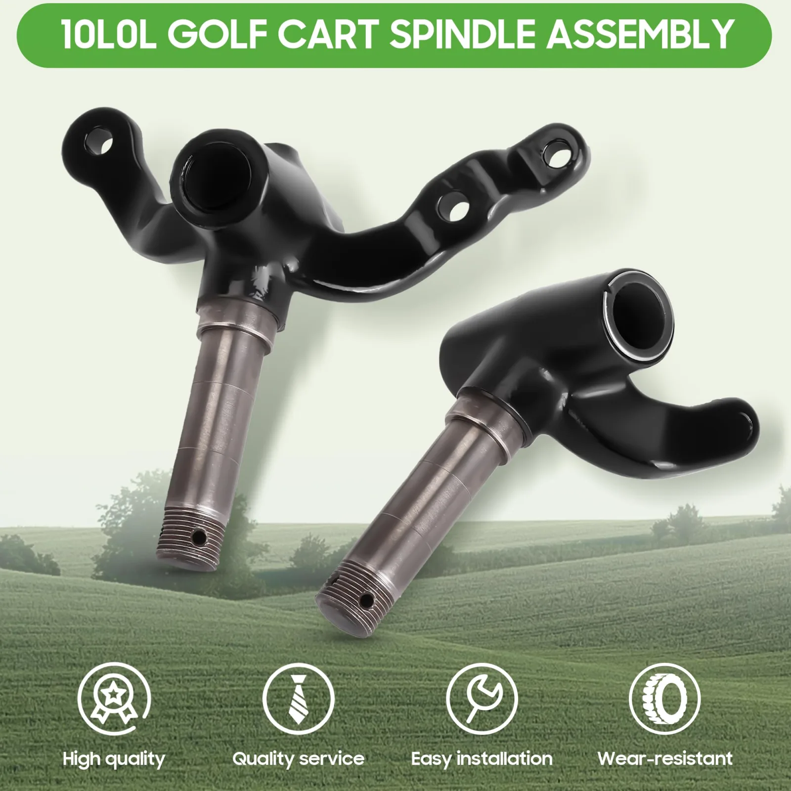 10L0L Spindle Assembly for E-Z-GO TXT PDS Golf Carts image 2