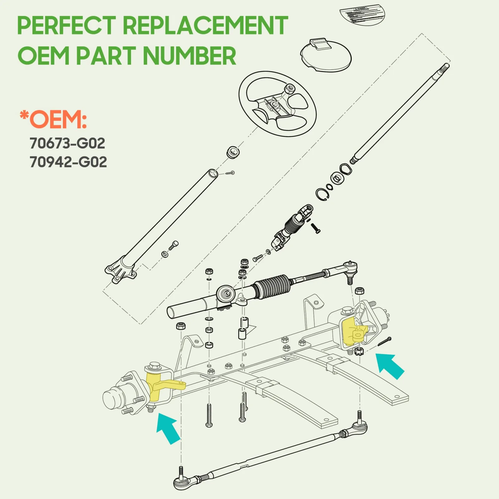 10L0L Spindle Assembly for E-Z-GO TXT PDS Golf Carts image 4