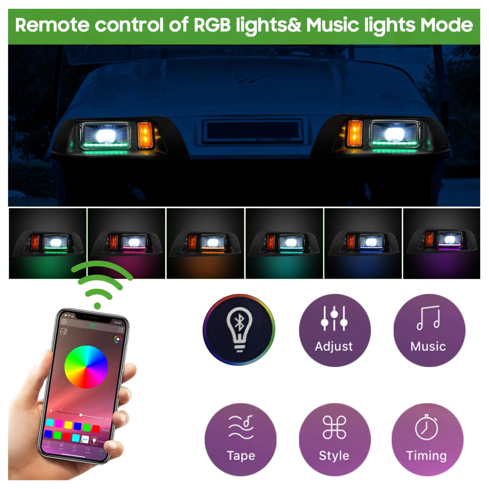 10L0L RGB Light Kit for E-Z-GO TXT 1994-2013 image 3