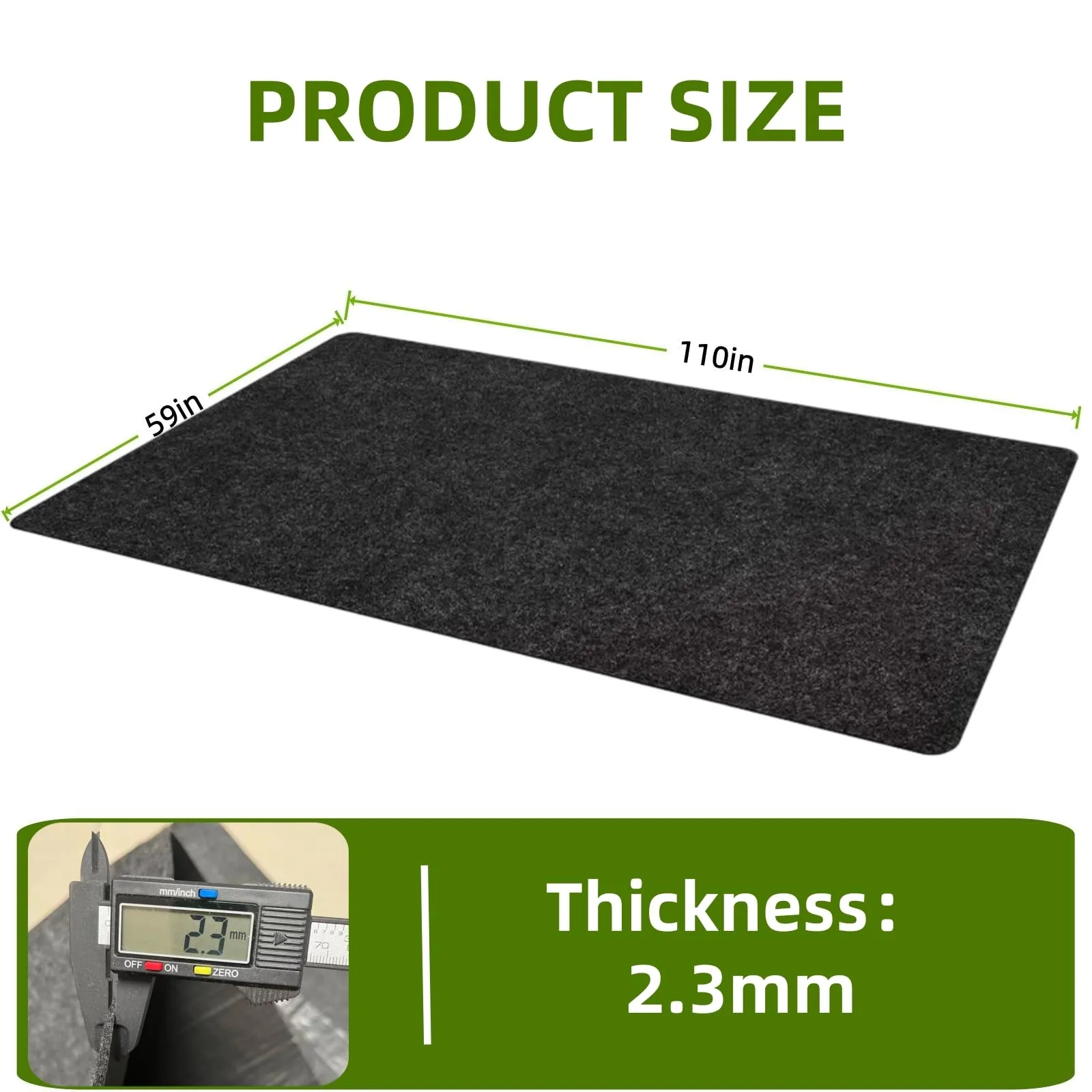 GENOUR Golf Cart Garage Floor Mat, 110 x 59 Inches image 3