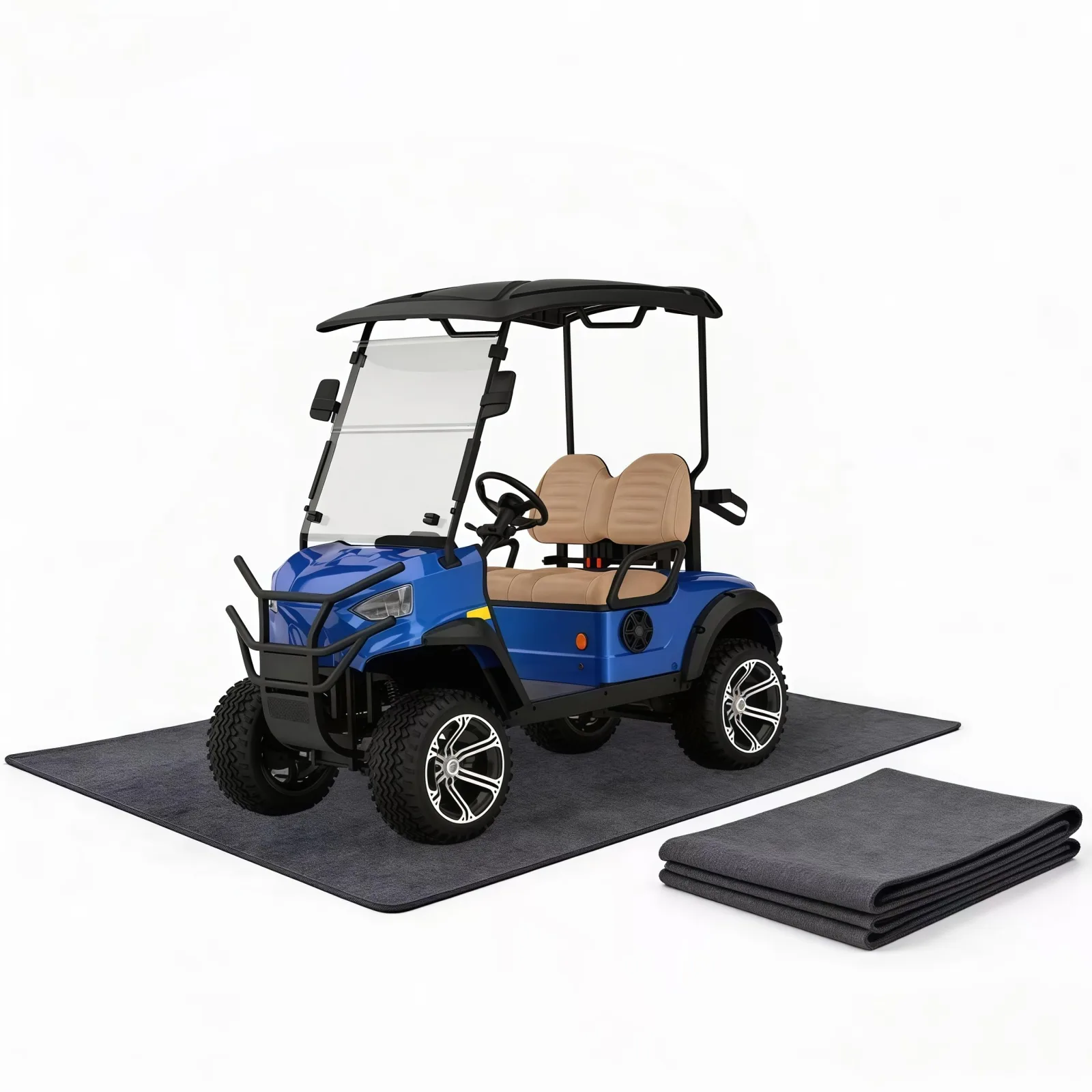 GENOUR Golf Cart Garage Floor Mat, 110 x 59 Inches