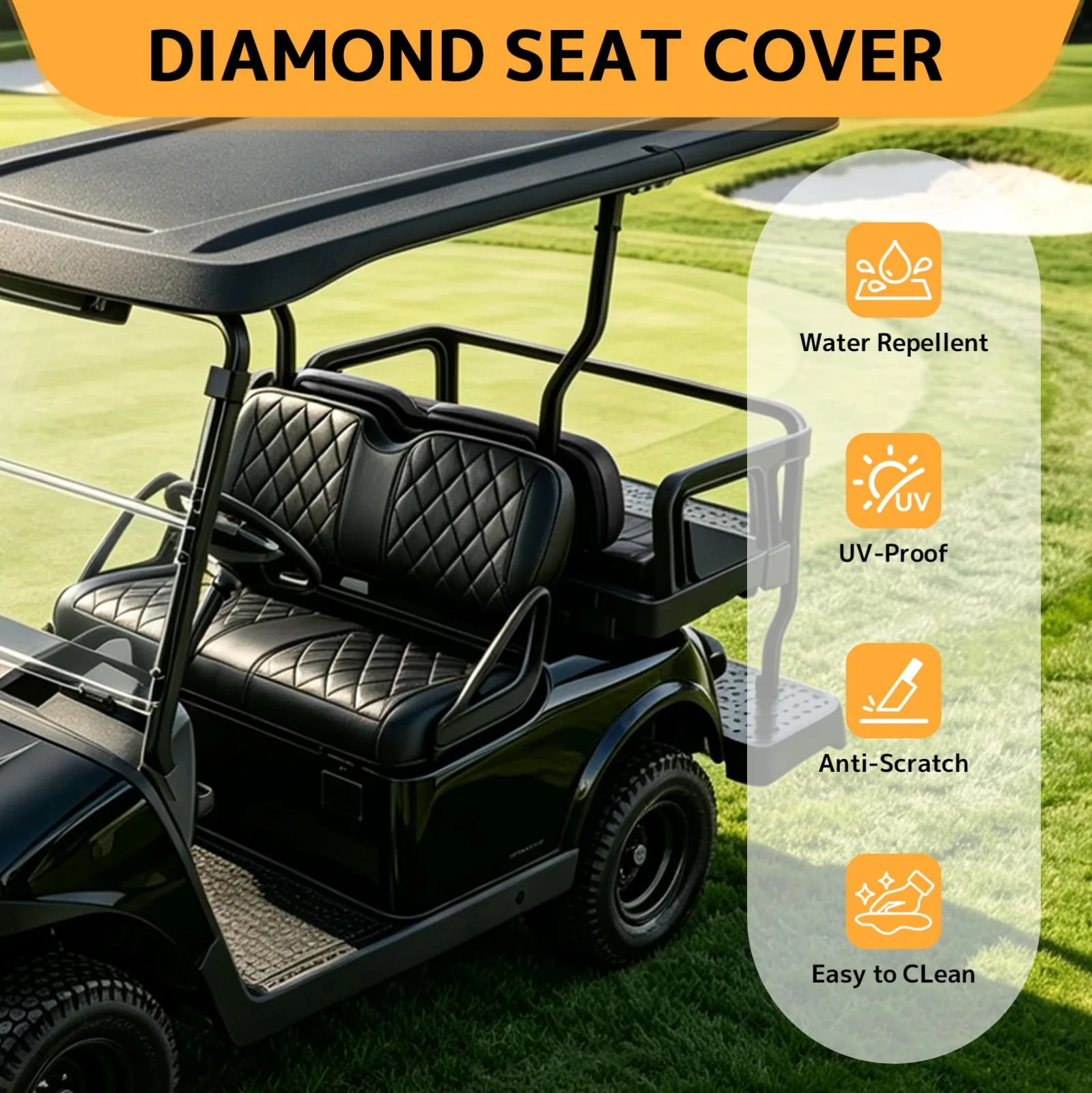 JAOGAUS GCSC1006 Seat Covers for E-Z-GO TXT and RXV image 3