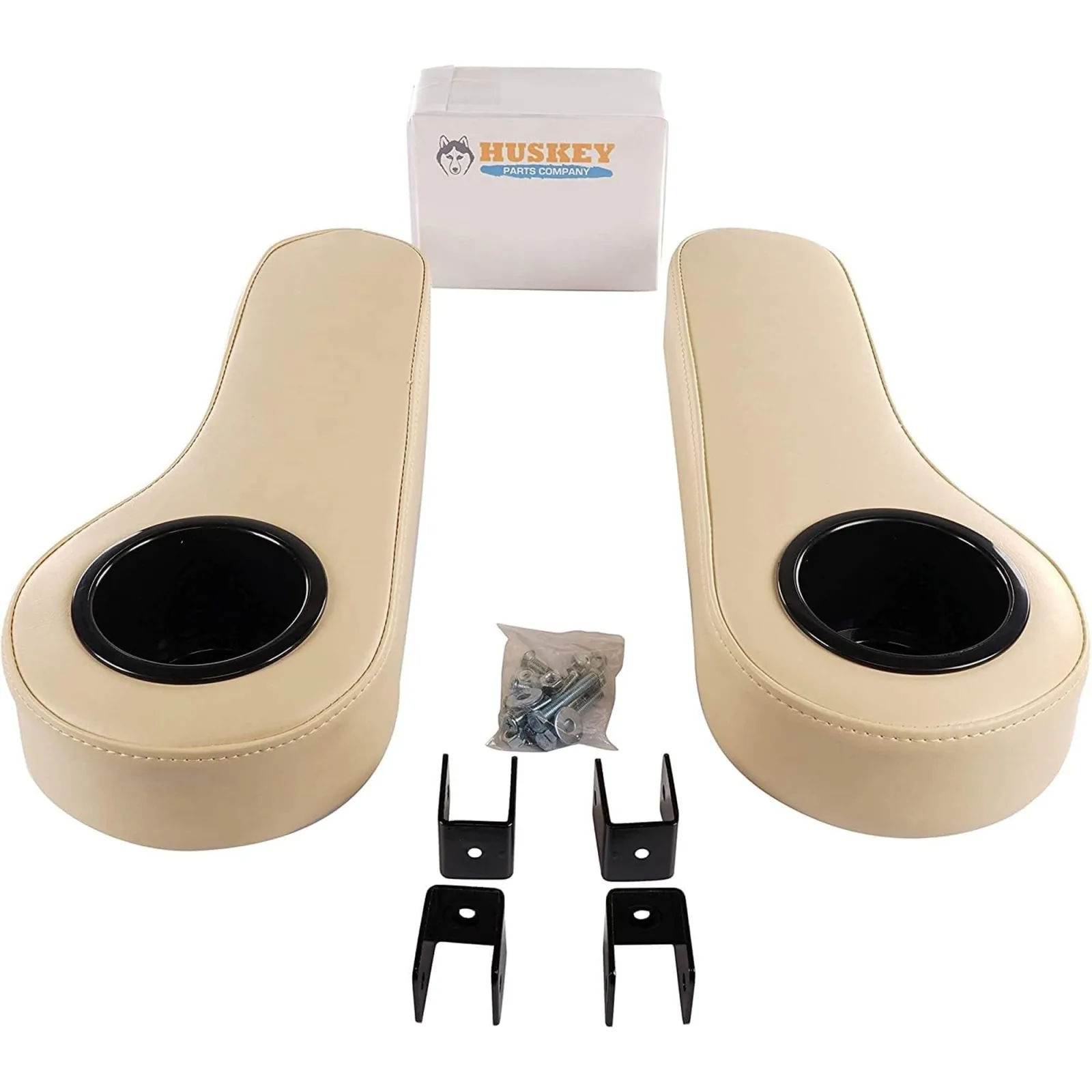 Huskey E-Z-GO TXT/RXV Rear Seat Arm Rests with Cup Holders image 2