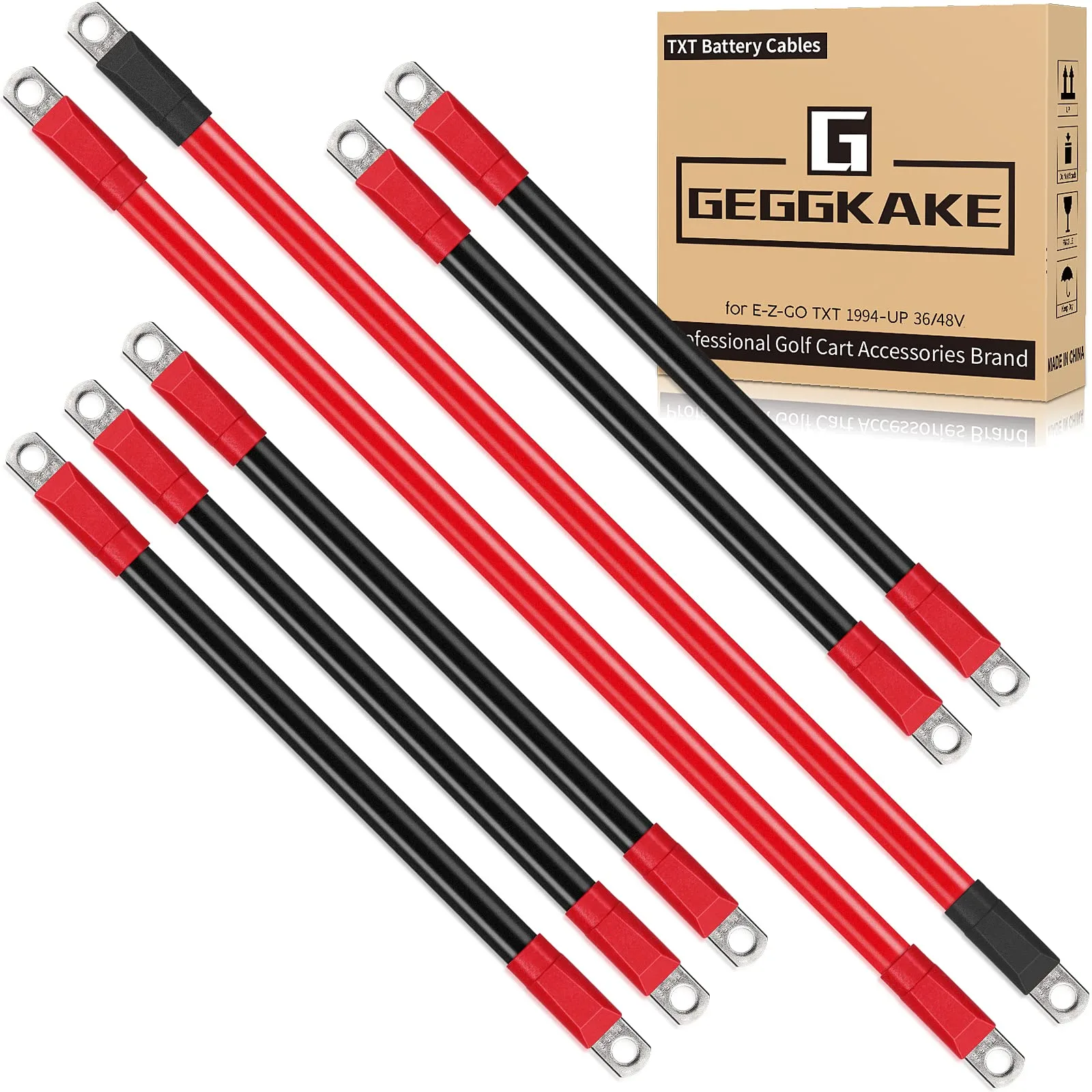 Geggkake Battery Cable Kit for E-Z-GO TXT 36V/48V
