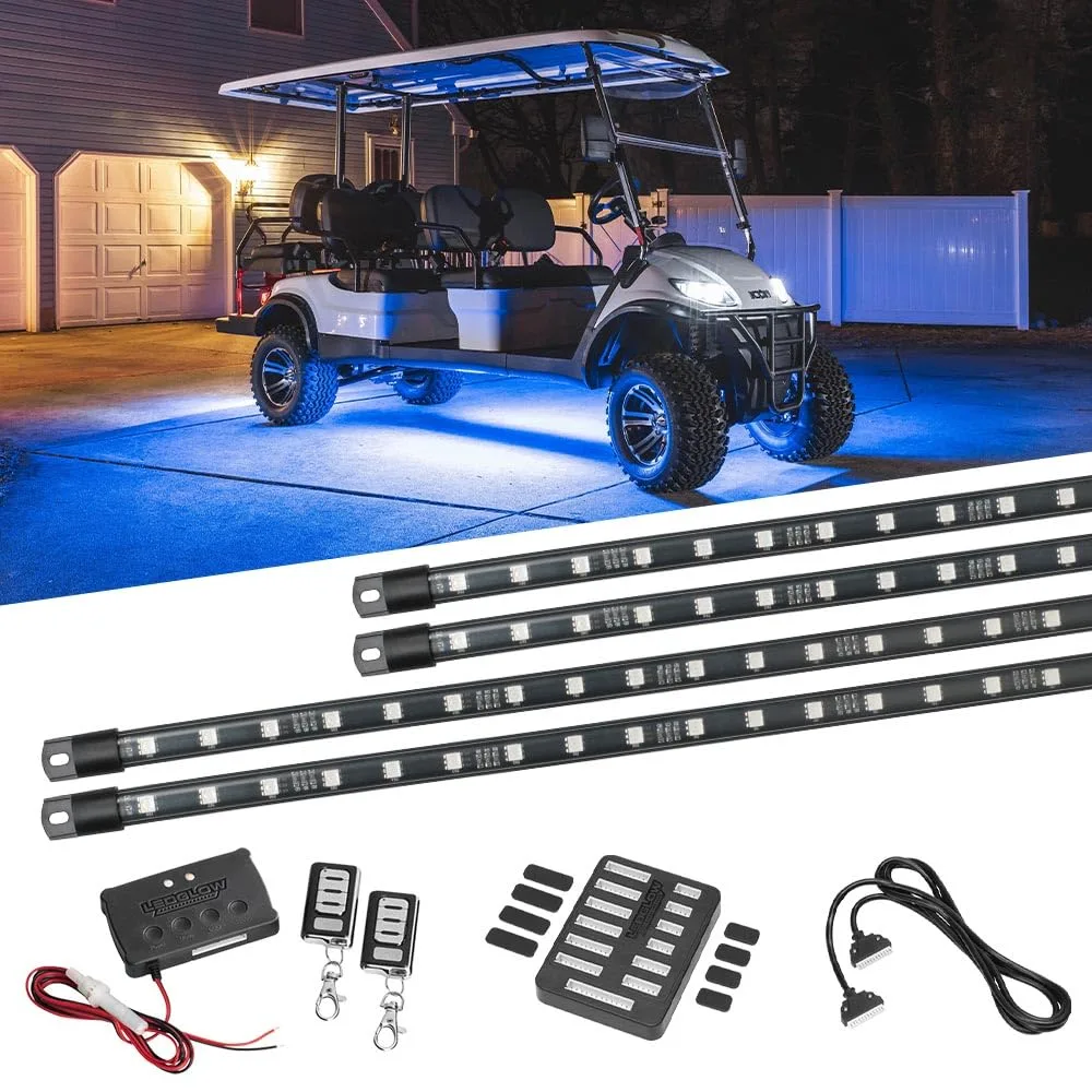 LEDGlow 6-Seater Golf Cart LED Underglow Kit 12V