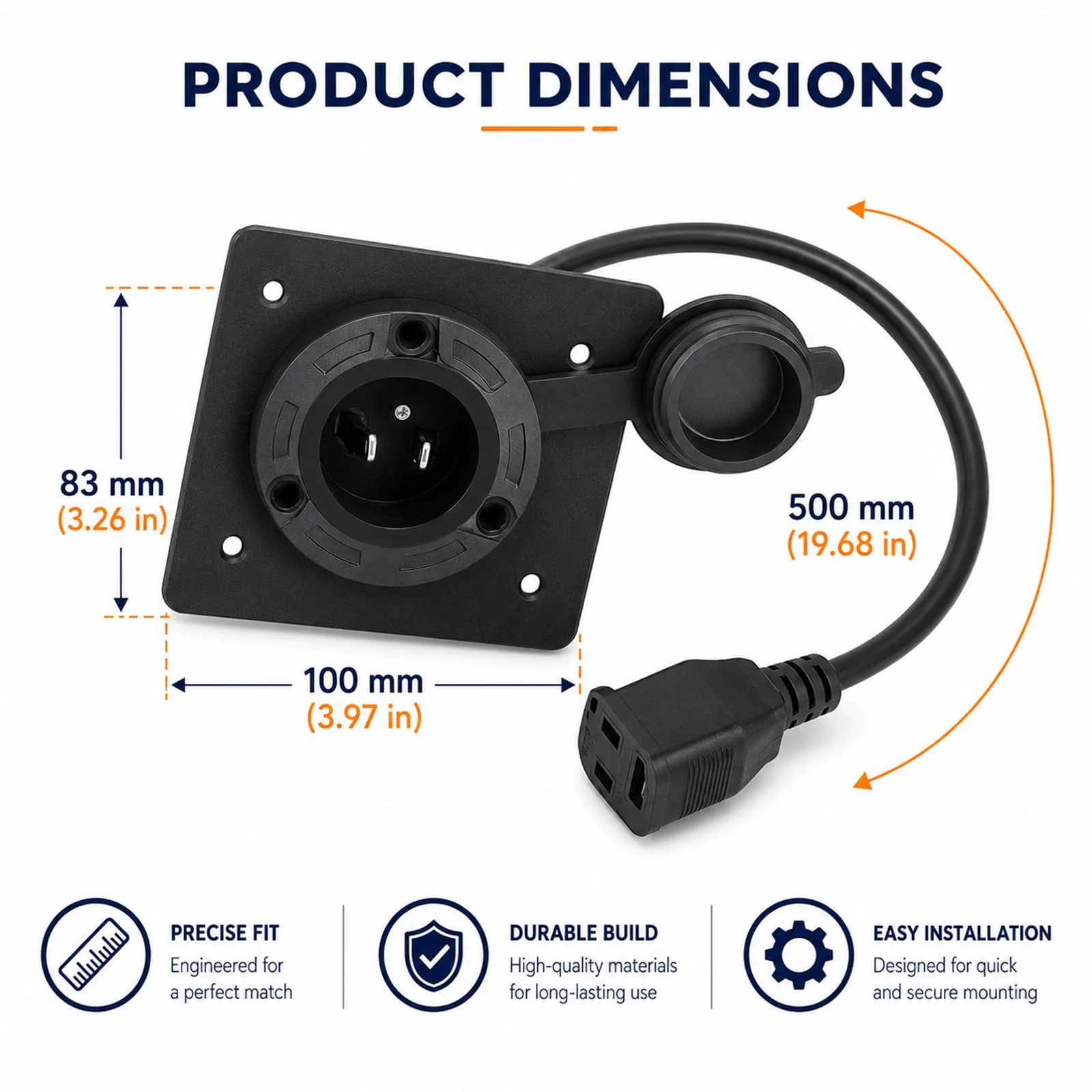 GYHPD 120V Charging Port Adapter for E-Z-GO TXT image 2