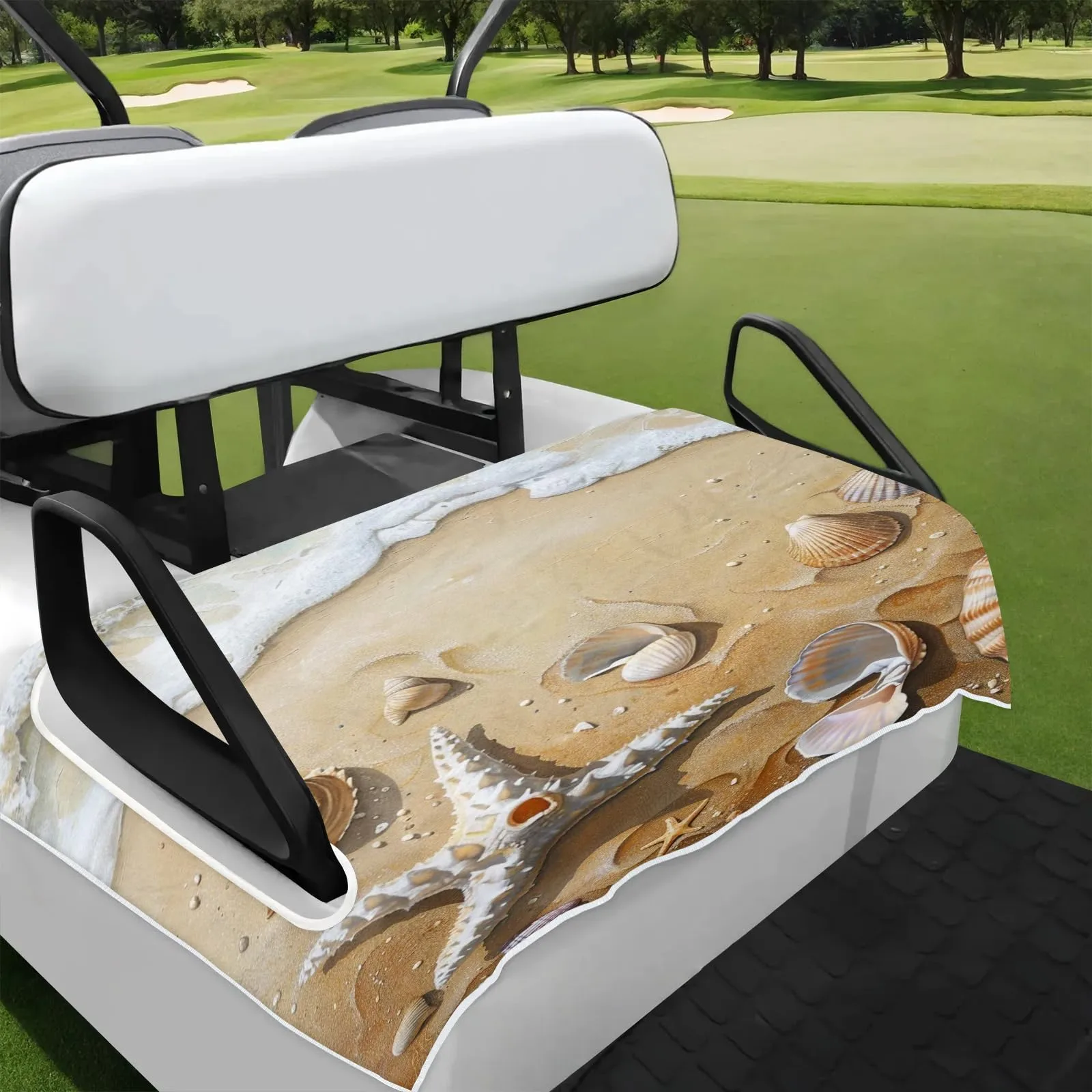 Tiveruda Golf Cart Seat Cover for Double Seats, 51 x 31 in