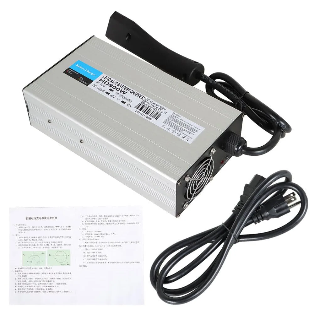 48V 15A Golf Cart Battery Charger with RXV Plug