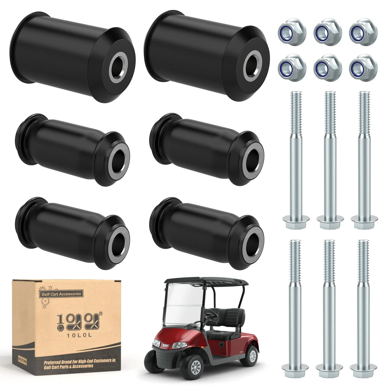 10L0L Rear Leaf Spring Bushing Kit for EZGO RXV