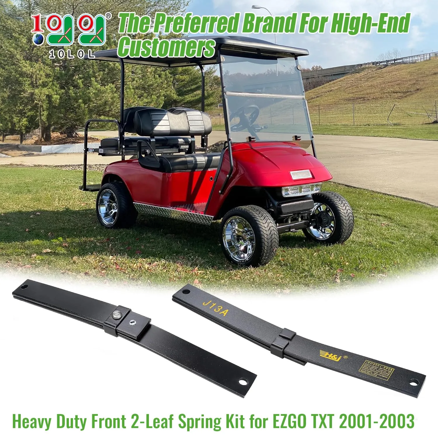 10L0L Front Leaf Spring Kit for E-Z-GO TXT 2001-2003 image 4
