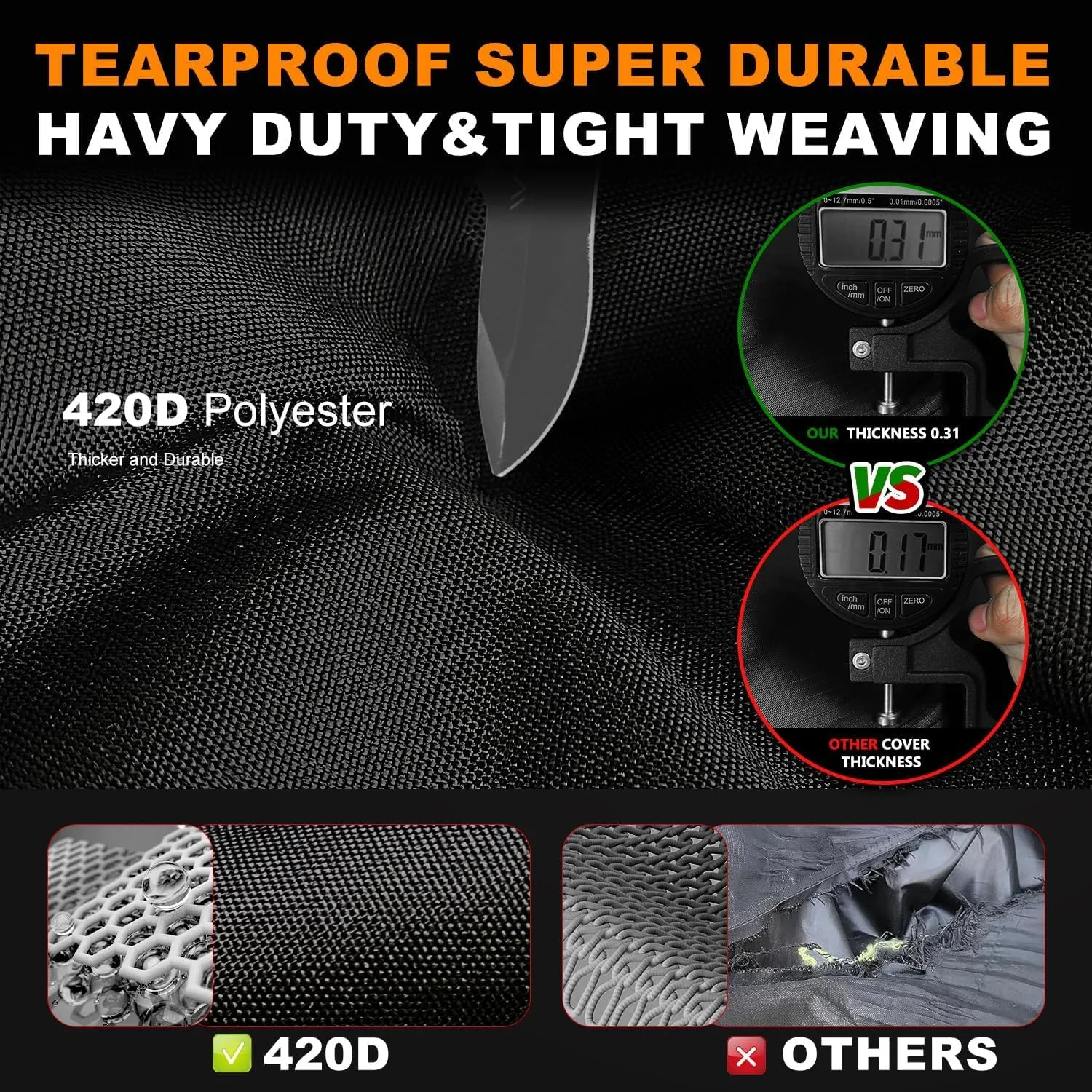 ClawsCover 4-Passenger Waterproof Golf Cart Cover image 2